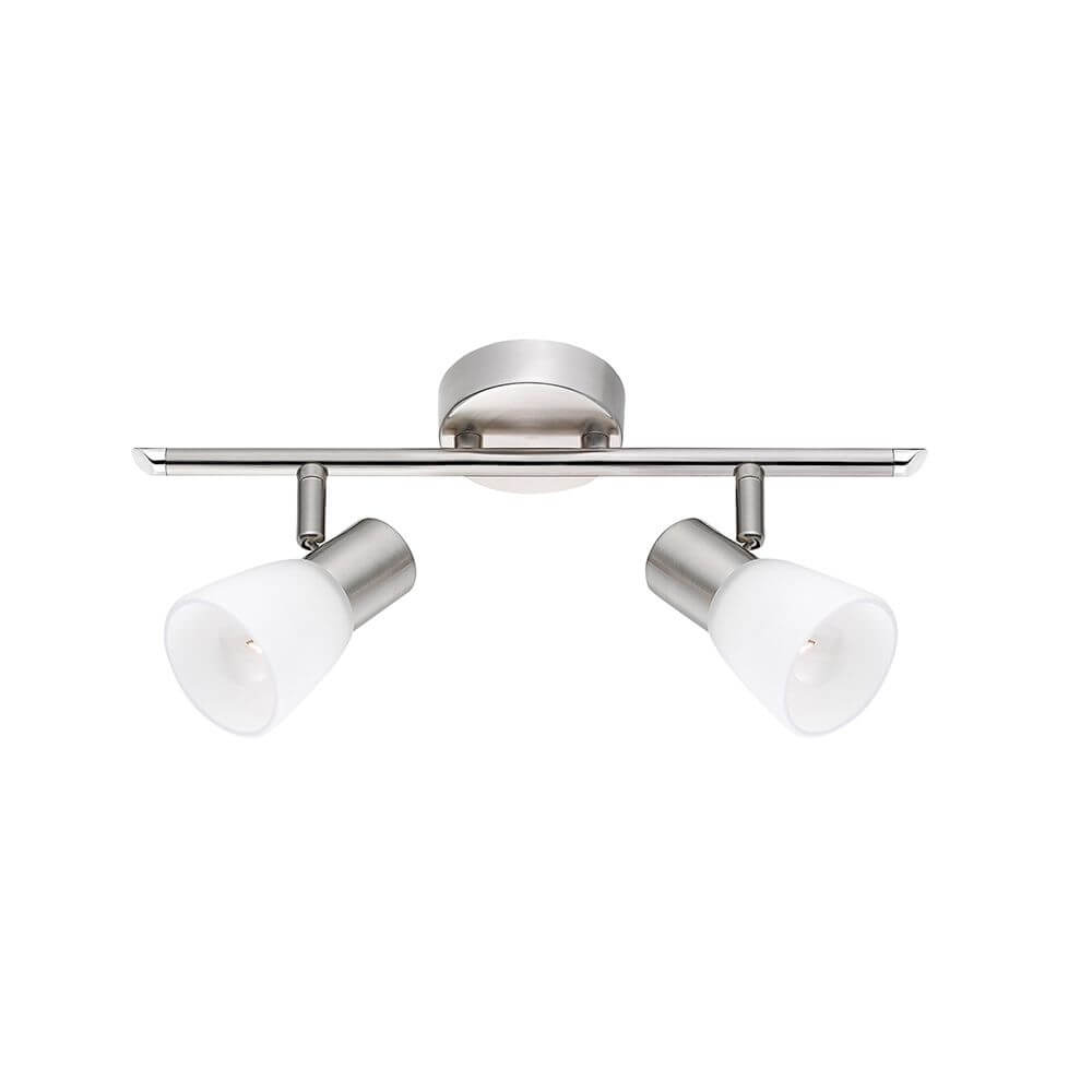 Paxio Ceiling Spotlight | Metal, Opal Glass, 2-Light Design
