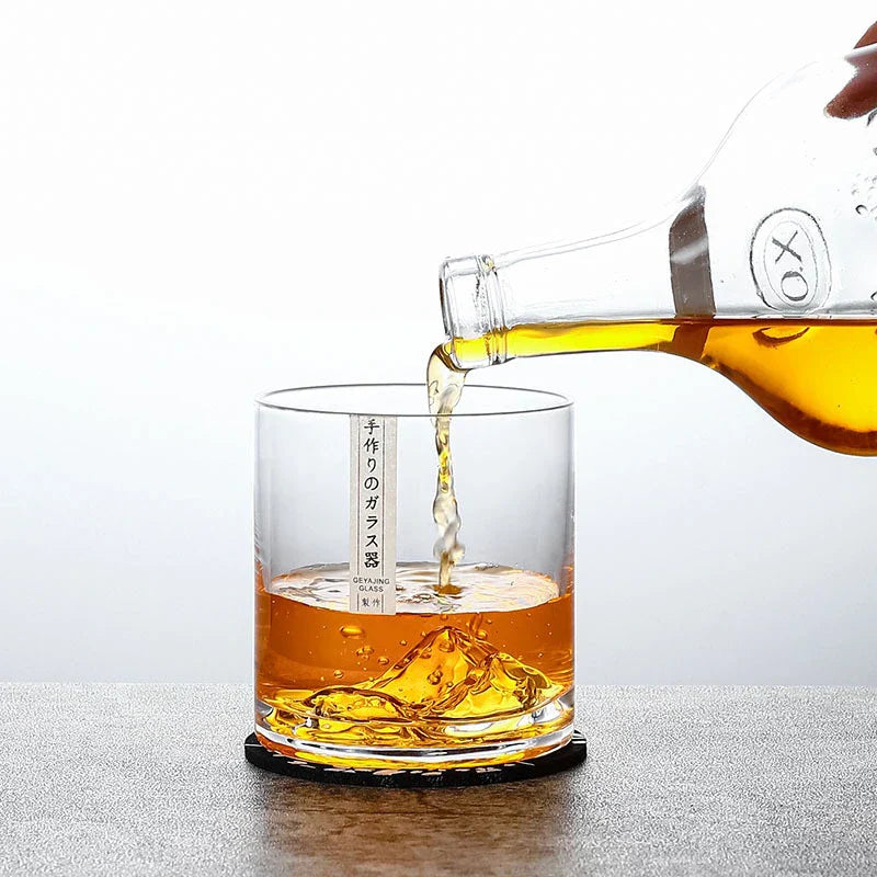 Boreal Whiskyglas | Handgemaakt Hittebestendig Glas, IJsbergdesign