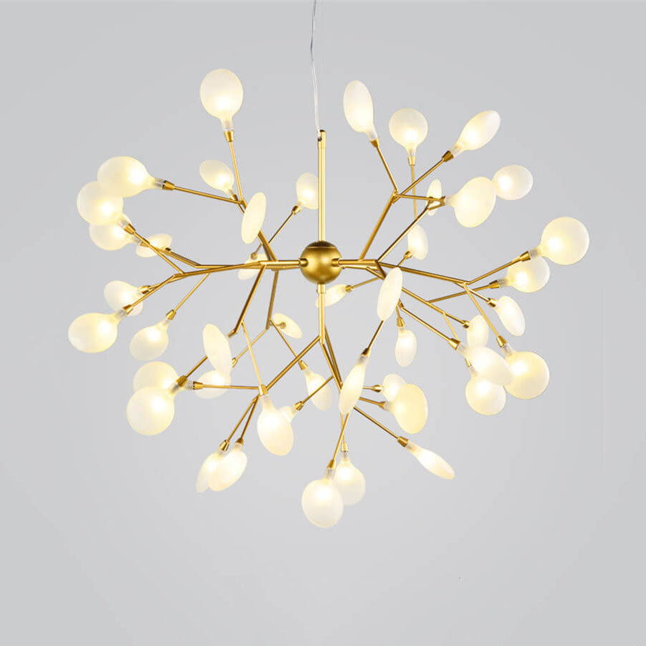 Contemporary Metal Branch LED Chandeliers with 27/36 Firefly Lights
