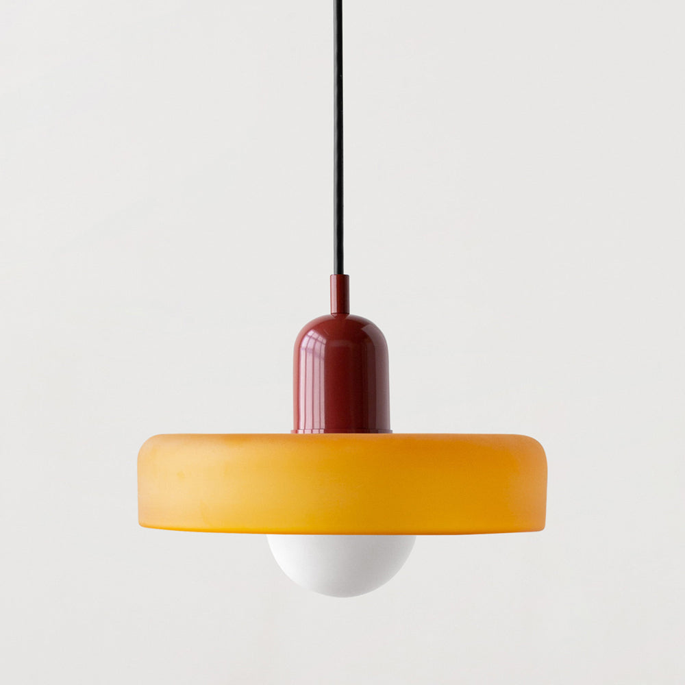 Luna Colored Glass Pendant Light | Adjustable Height, Modern Design