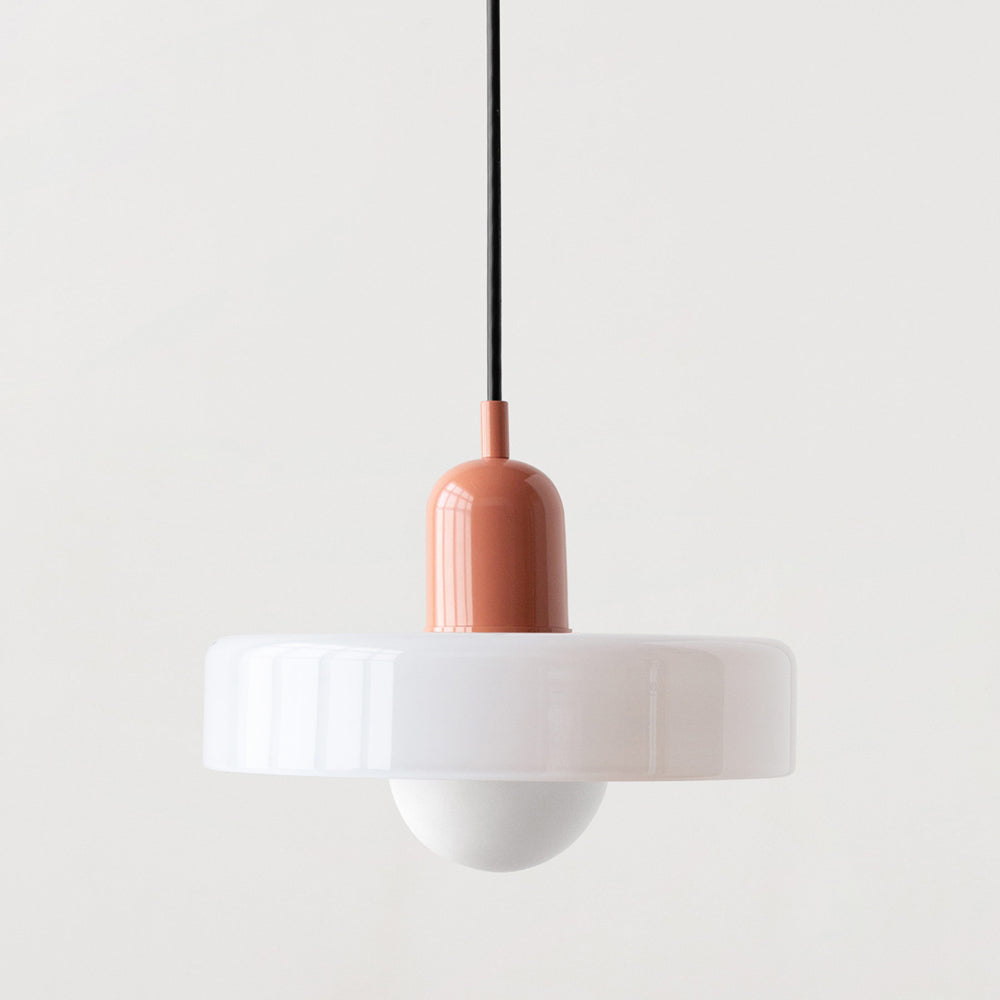 Luna Colored Glass Pendant Light | Adjustable Height, Modern Design