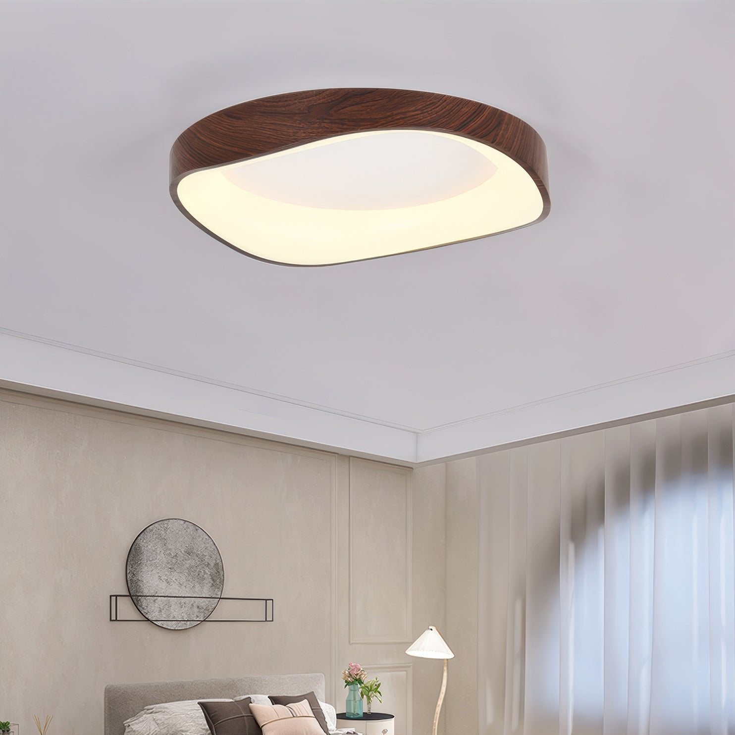 Boreal Ceiling Light | Scandinavian Wood Grain, Energy-Efficient LED