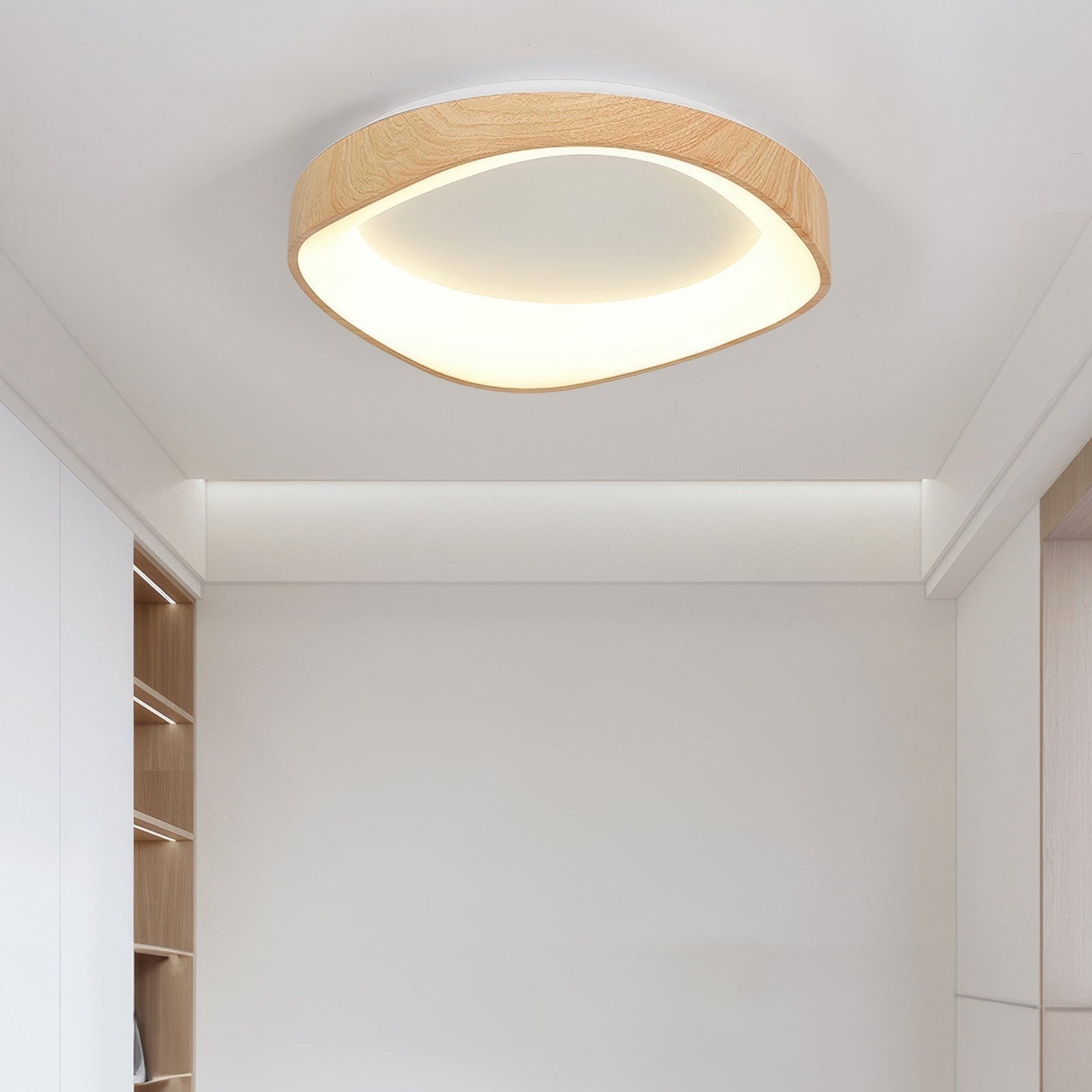 Boreal Ceiling Light | Scandinavian Wood Grain, Energy-Efficient LED