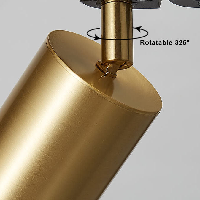 Contemporary LED Flush Mount Tubular Track Lighting - Available in 3, 4, or 5 Lights