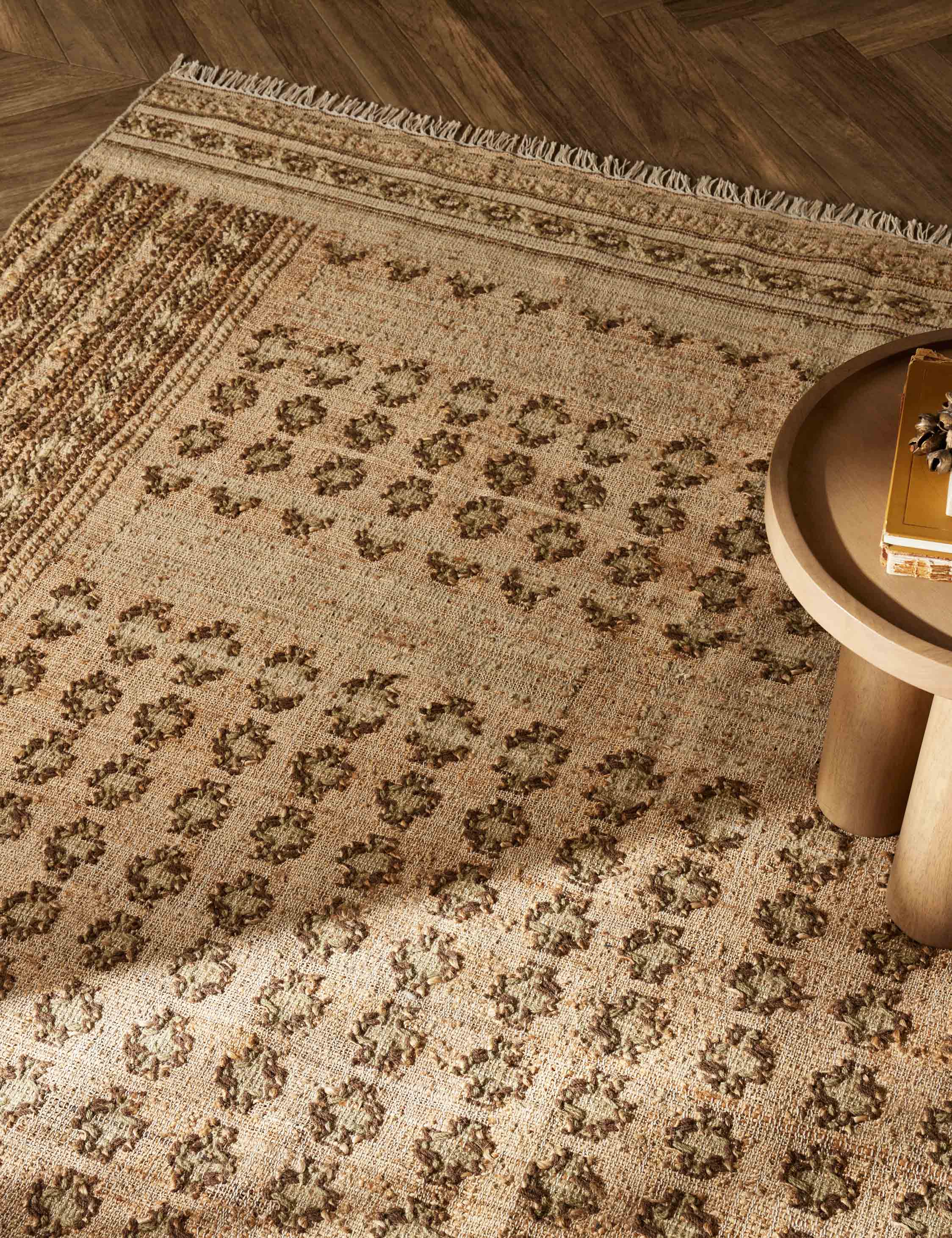Kairo Flatweave Rug | Jute-Wool Blend, Durable Low Pile