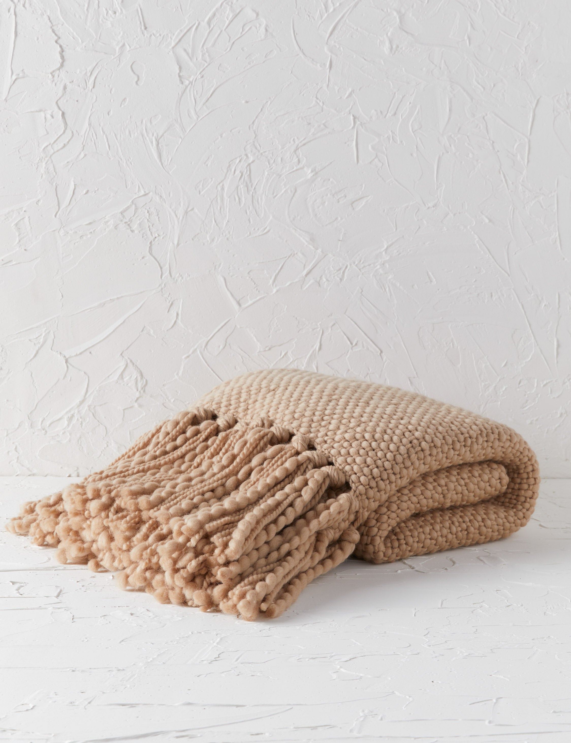Olea Handwoven Throw | Chunky Knit, Artisan-Made in Argentina