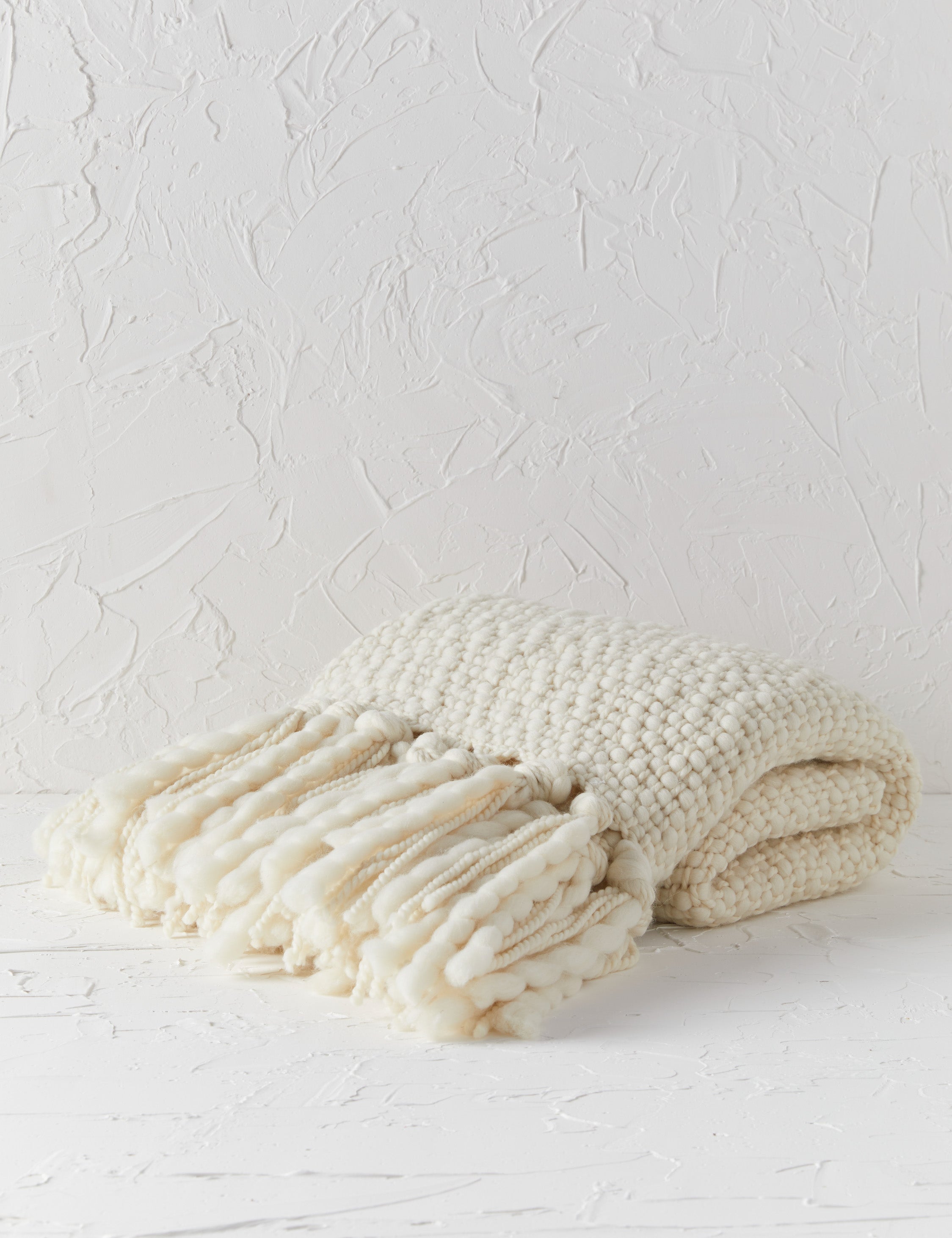 Olea Handwoven Throw | Chunky Knit, Artisan-Made in Argentina