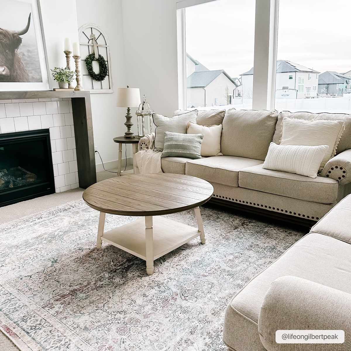 Olivio Washable Area Rug  Vintage Design, Soft Polyester