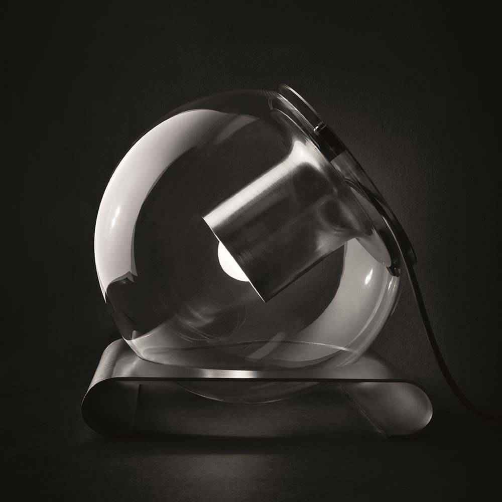 Oluce Table Lamp | Antique Gold Globe Design
