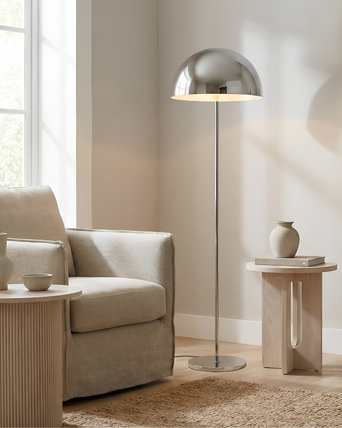 Oro Floor Lamp | Metal Design, Color-Changing Bulb