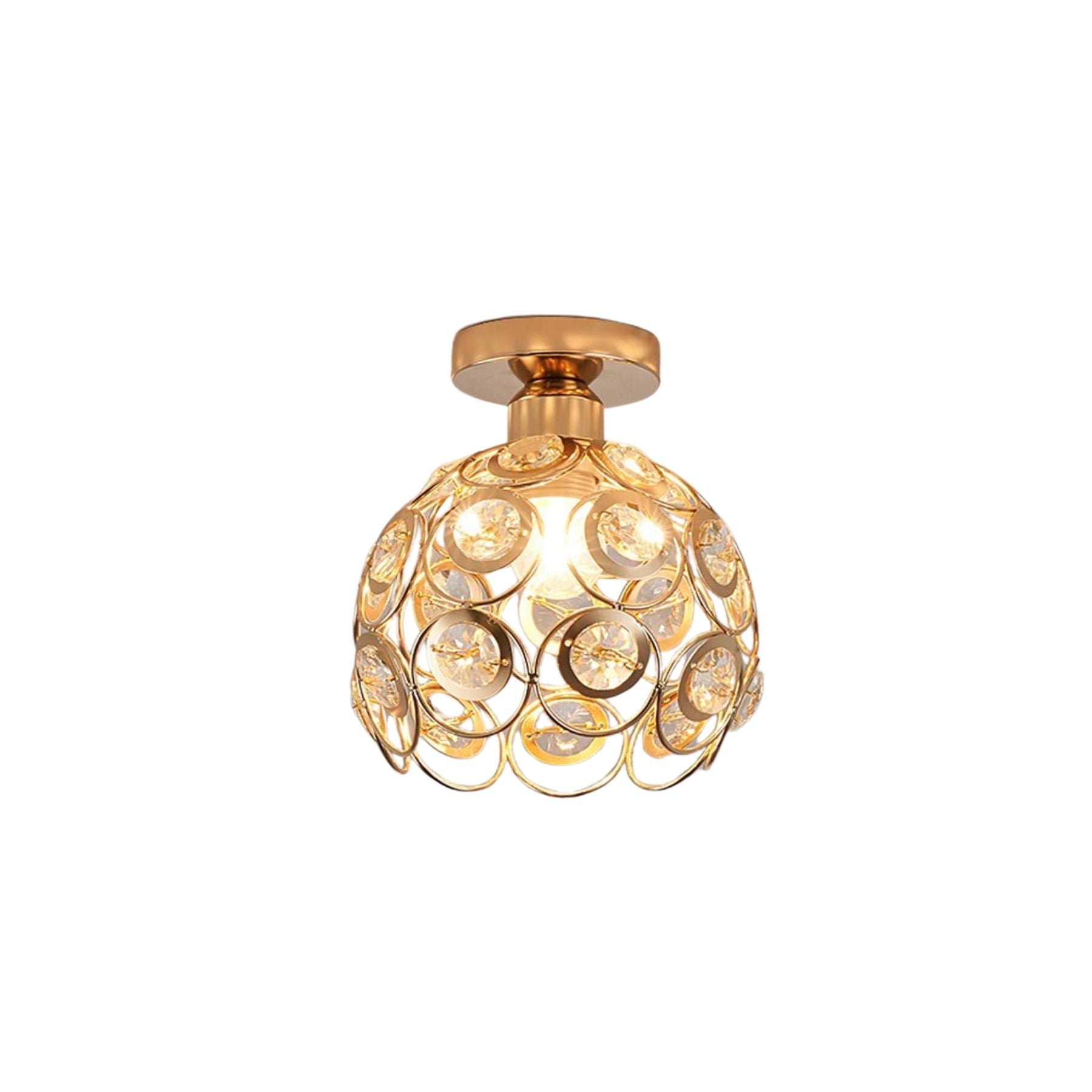 Bela Ceiling Lamp | Compact Crystal Light Pattern