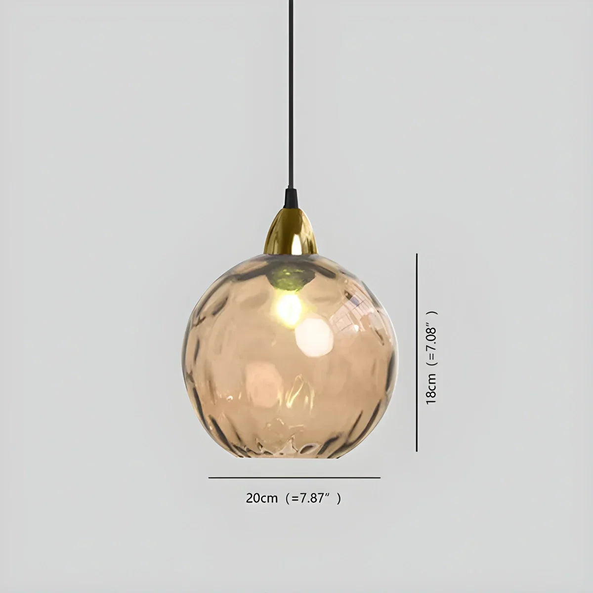 Luma Droplet Pendant Light | Elegant Glass Design, Warm 3000K Light