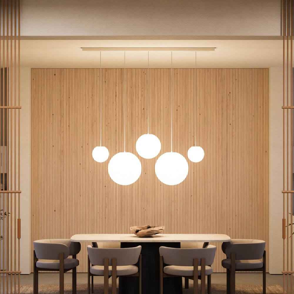 Bello Orb Pendant Light | 5-Bulb, Customizable Glass Spheres