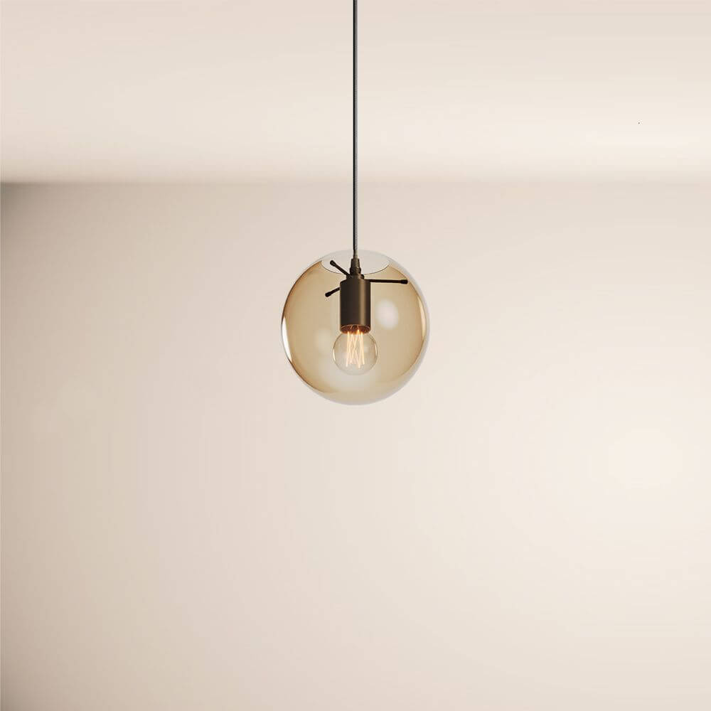 Breeza Orb Gallery Light | 5m Suspension, Clear Glass Ball