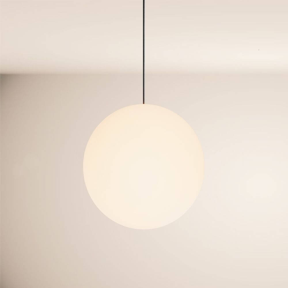 Breeza Orb Gallery Light | 5m Suspension, Clear Glass Ball