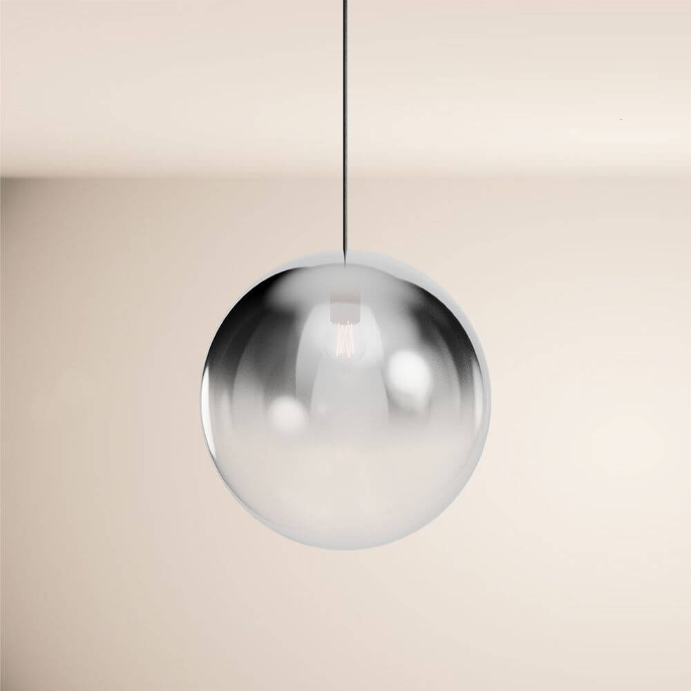 Breeza Orb Gallery Light | 5m Suspension, Clear Glass Ball