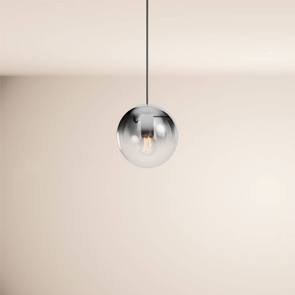 Breeza Orb Gallery Light | 5m Suspension, Clear Glass Ball