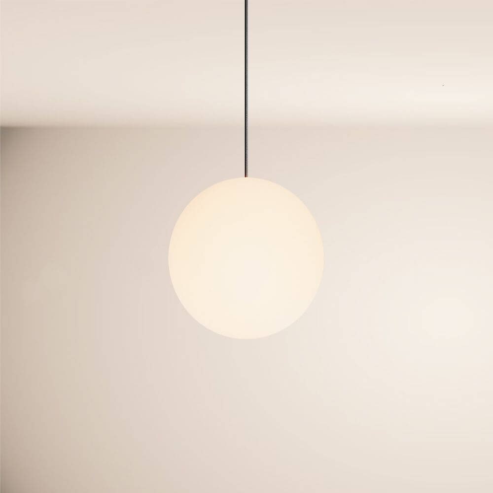 Breeza Orb Gallery Light | 5m Suspension, Clear Glass Ball