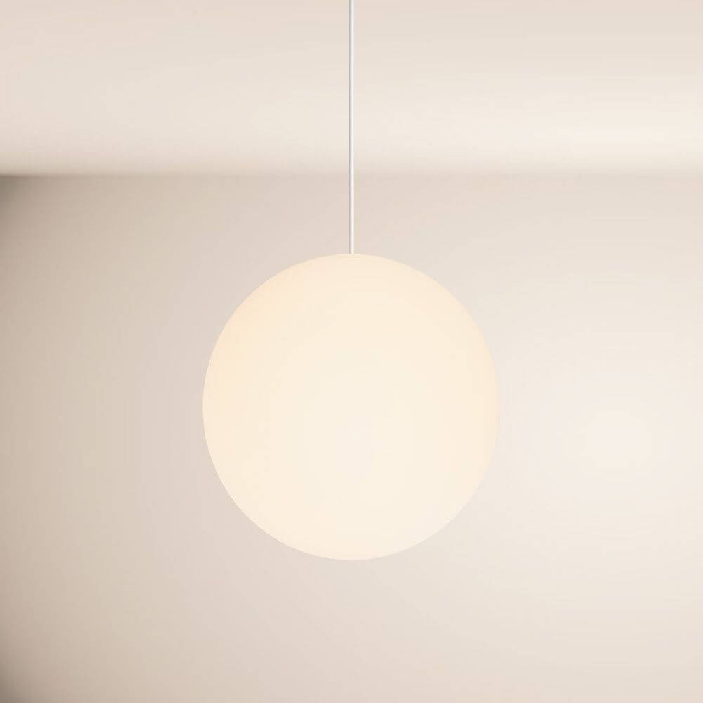 Bela Orb Glass Ball Pendant Light | 5m Suspension, E27 Socket
