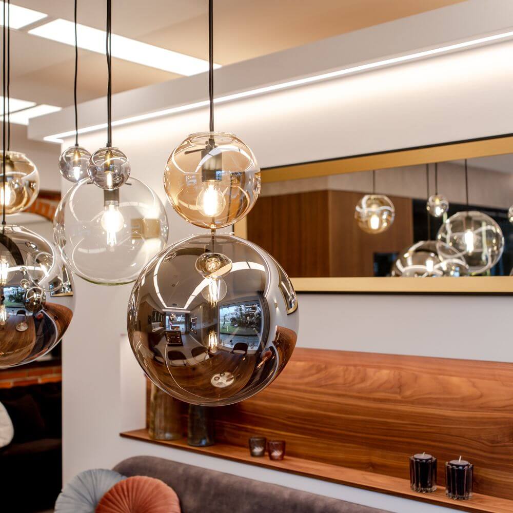 Bela Glass Pendant Light | Hand-Blown, Adjustable Suspension 150cm