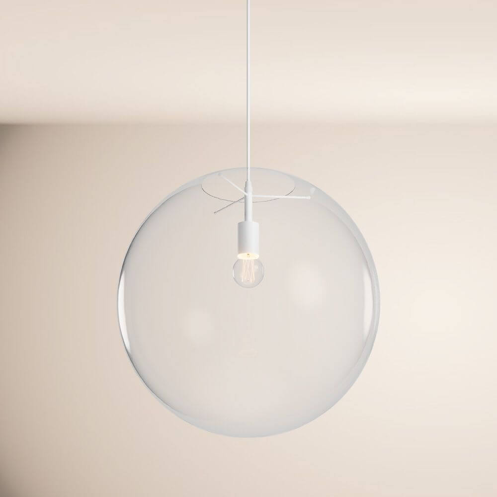 Bela Glass Pendant Light | Hand-Blown, Adjustable Suspension 150cm