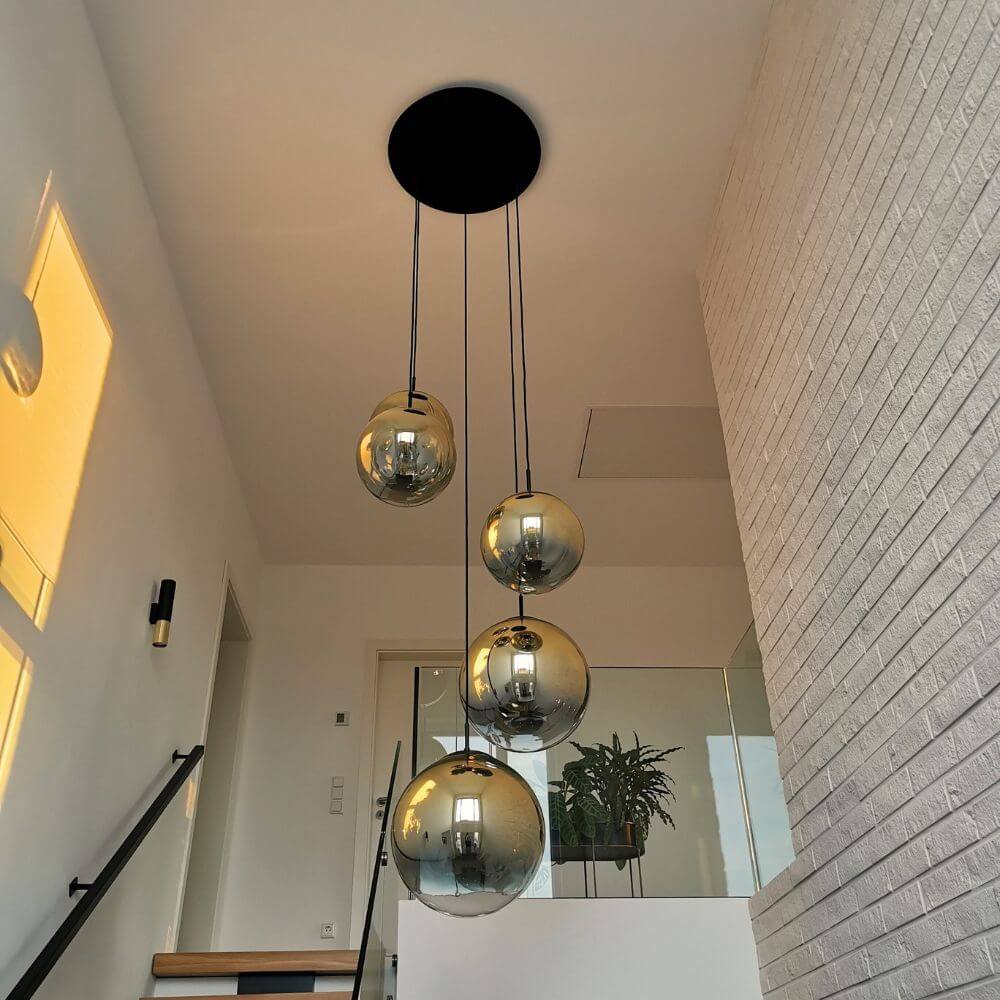 Bela Glass Pendant Light | Hand-Blown, Adjustable Suspension 150cm