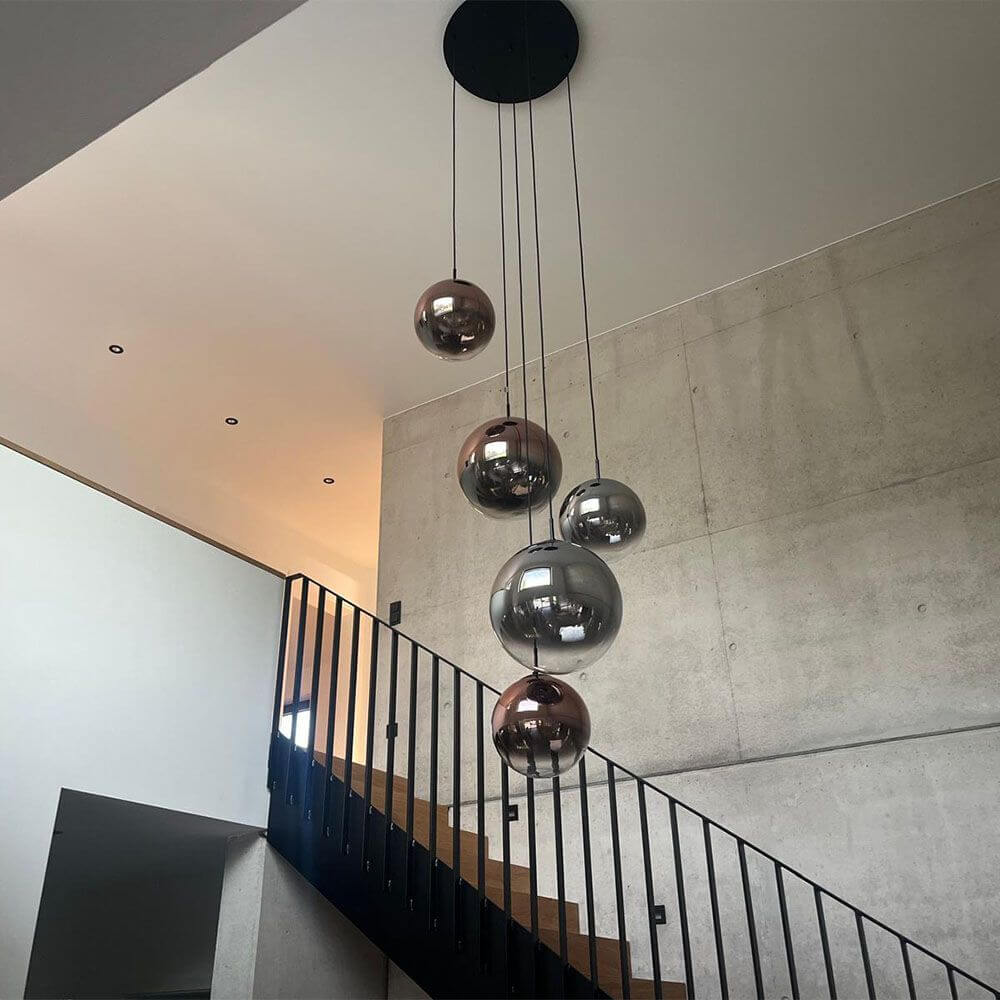 Bela Glass Pendant Light | Hand-Blown, Adjustable Suspension 150cm