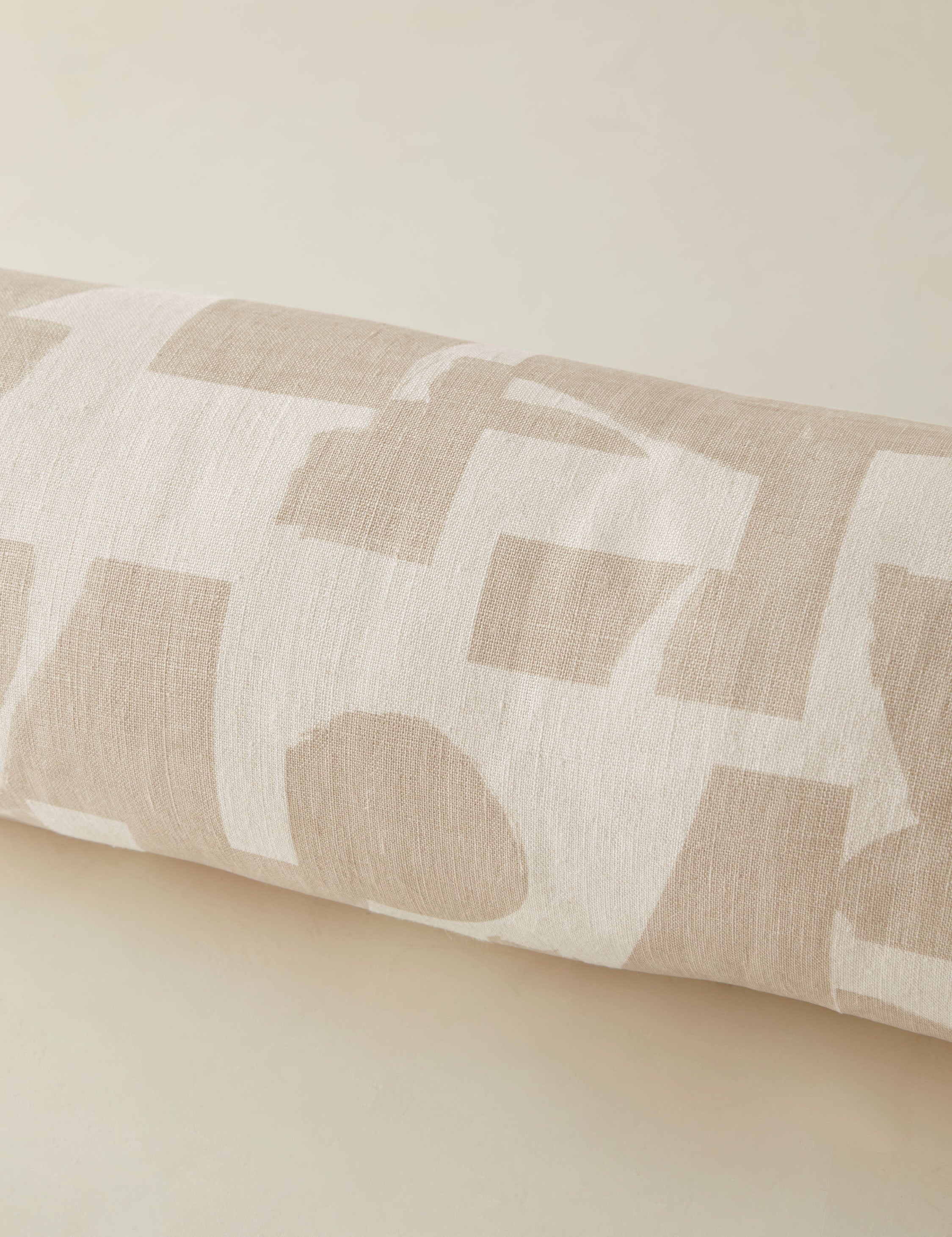 Bello Bolster Pillow | Organic Shapes, Linen