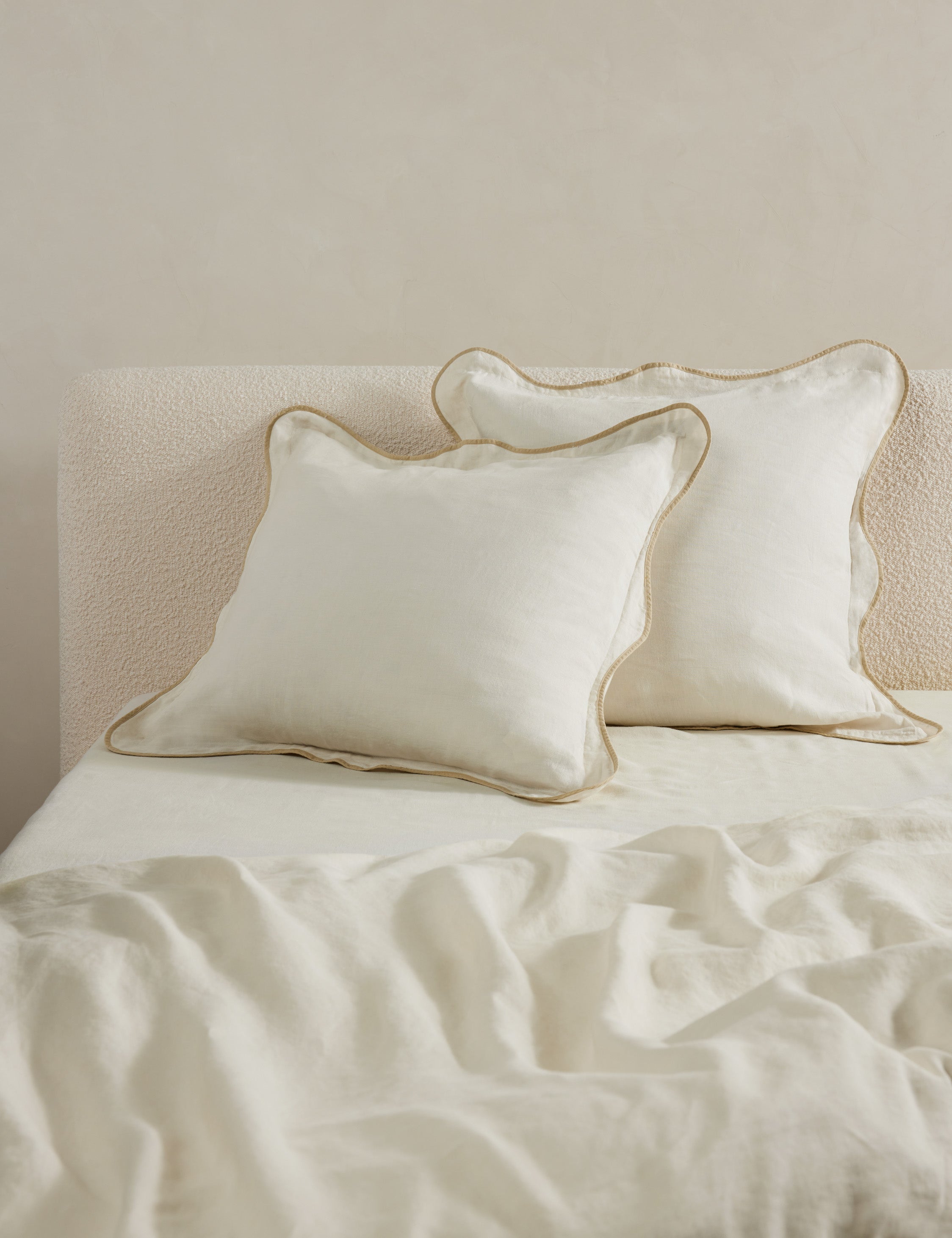 Haven Hemp Sham | Breathable Natural Fiber, Solid Pattern