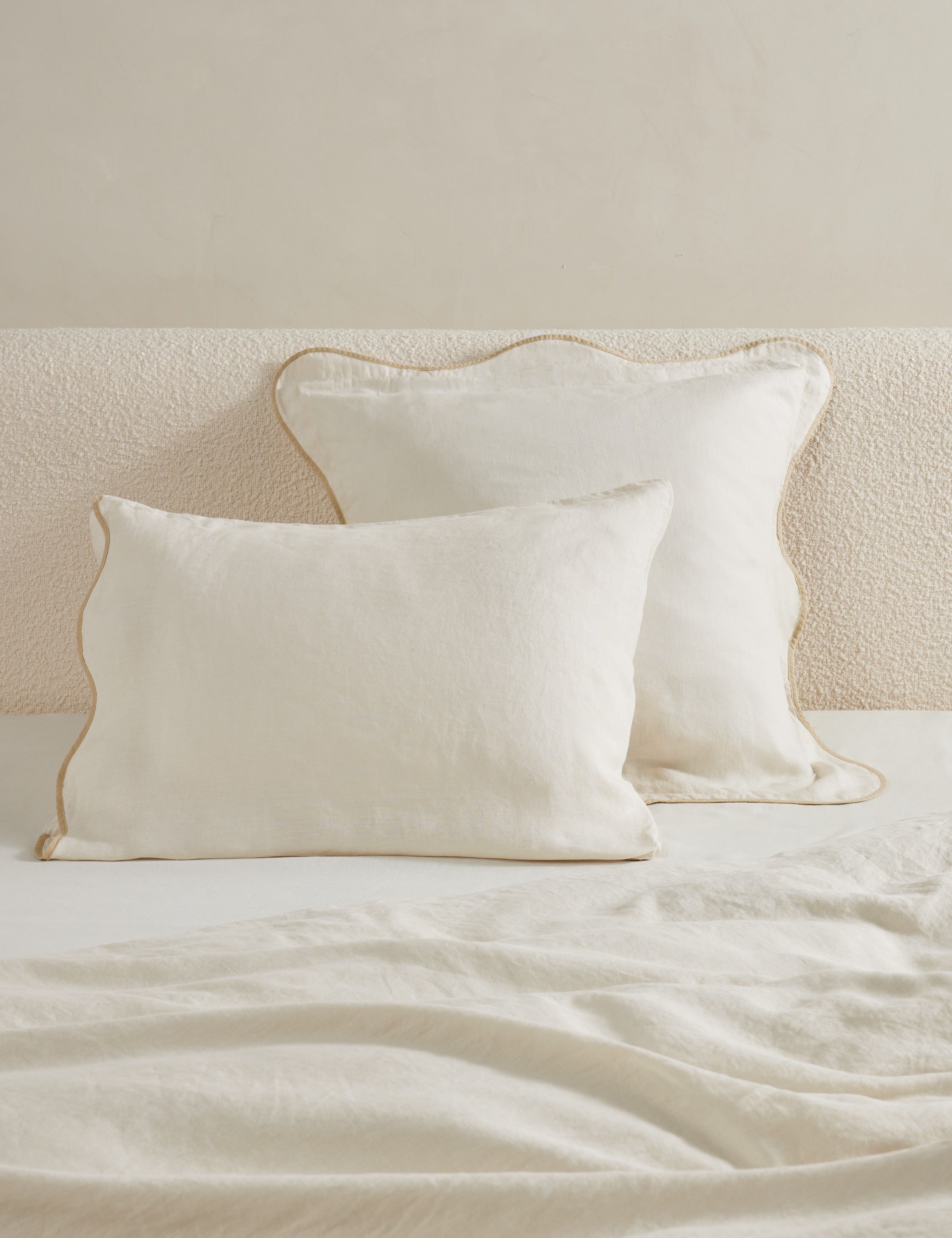 Haven Hemp Sham | Breathable Natural Fiber, Solid Pattern