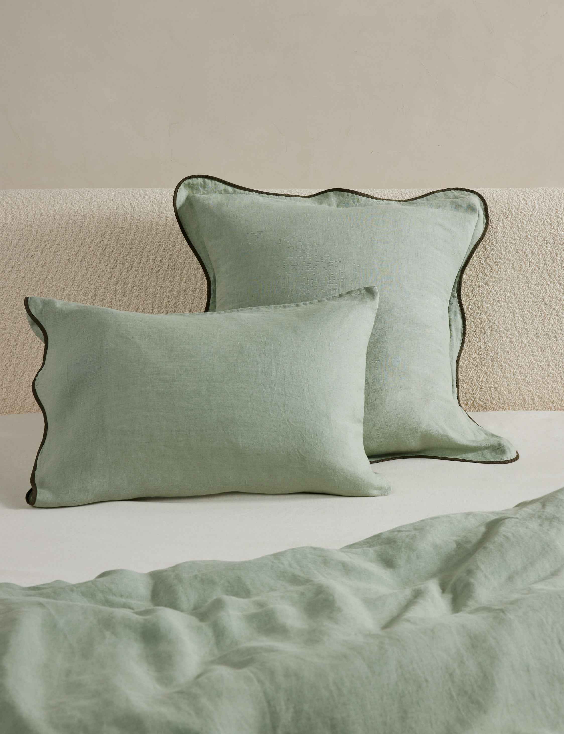 Haven Hemp Sham | Breathable Natural Fiber, Solid Pattern