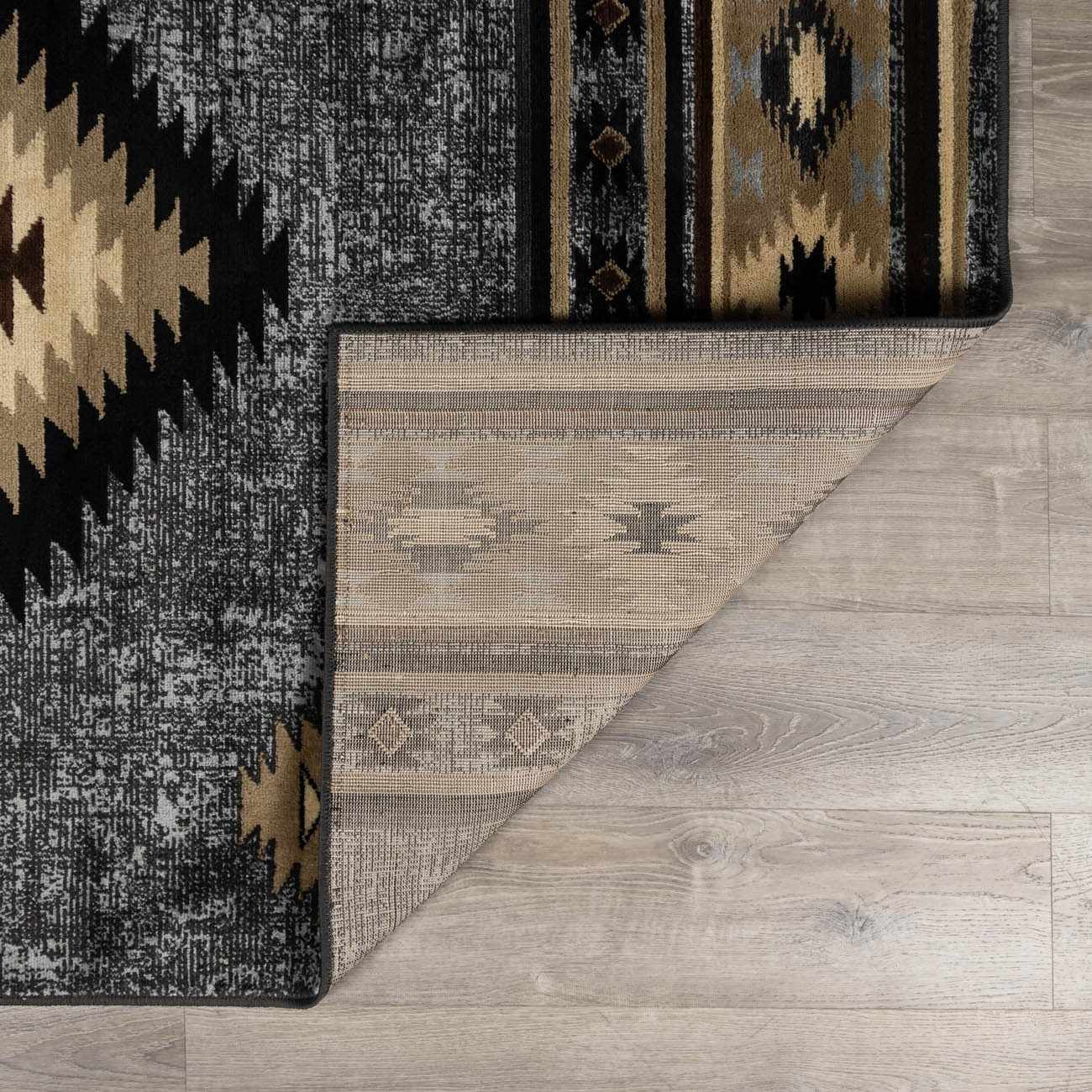 Bela Southwestern Area Rug  Aztec Diamond Pattern, 100% Polypropylene