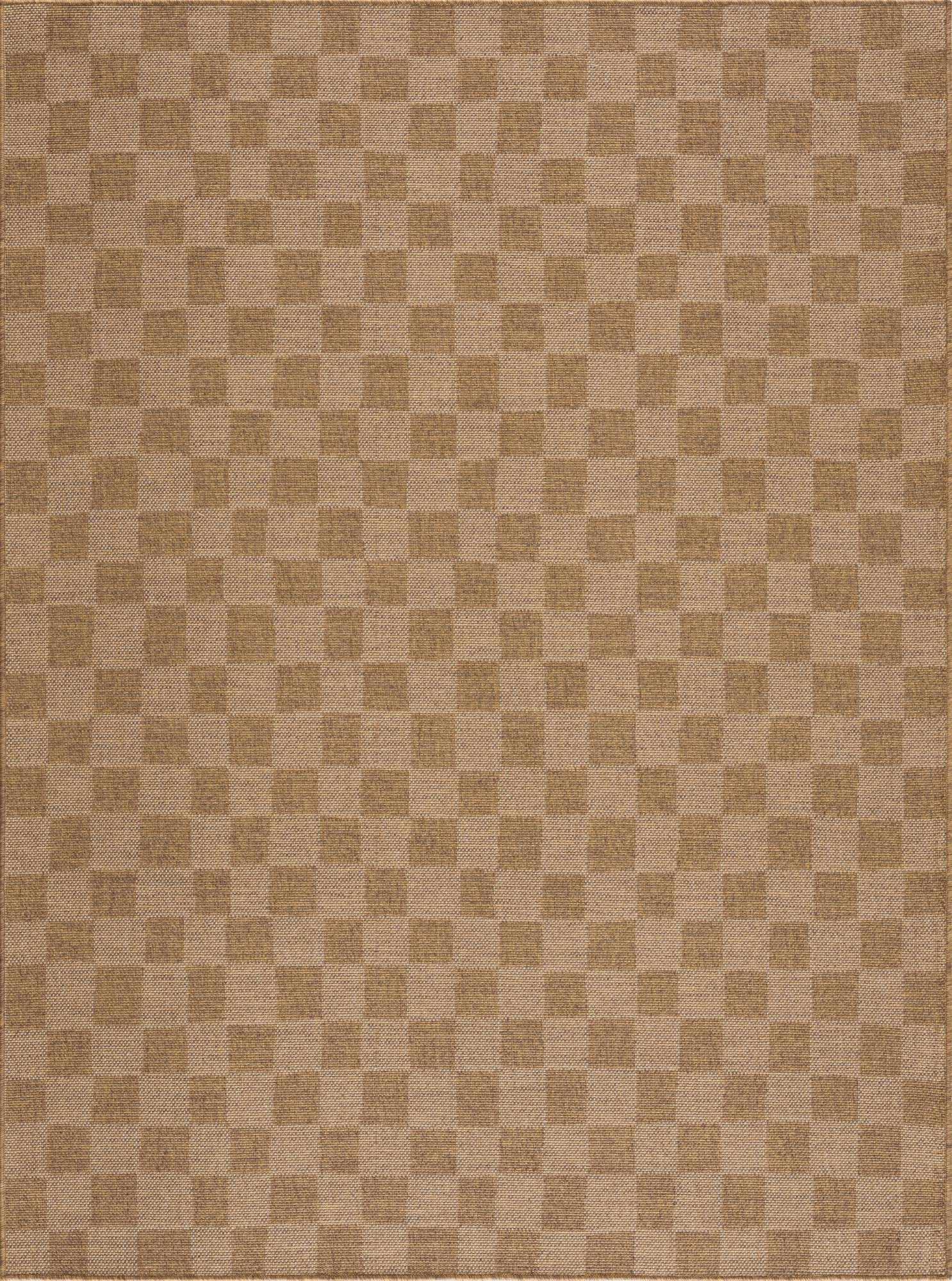 Bello Checkered Outdoor Rug 100% Polypropylene, Contemporary Style
