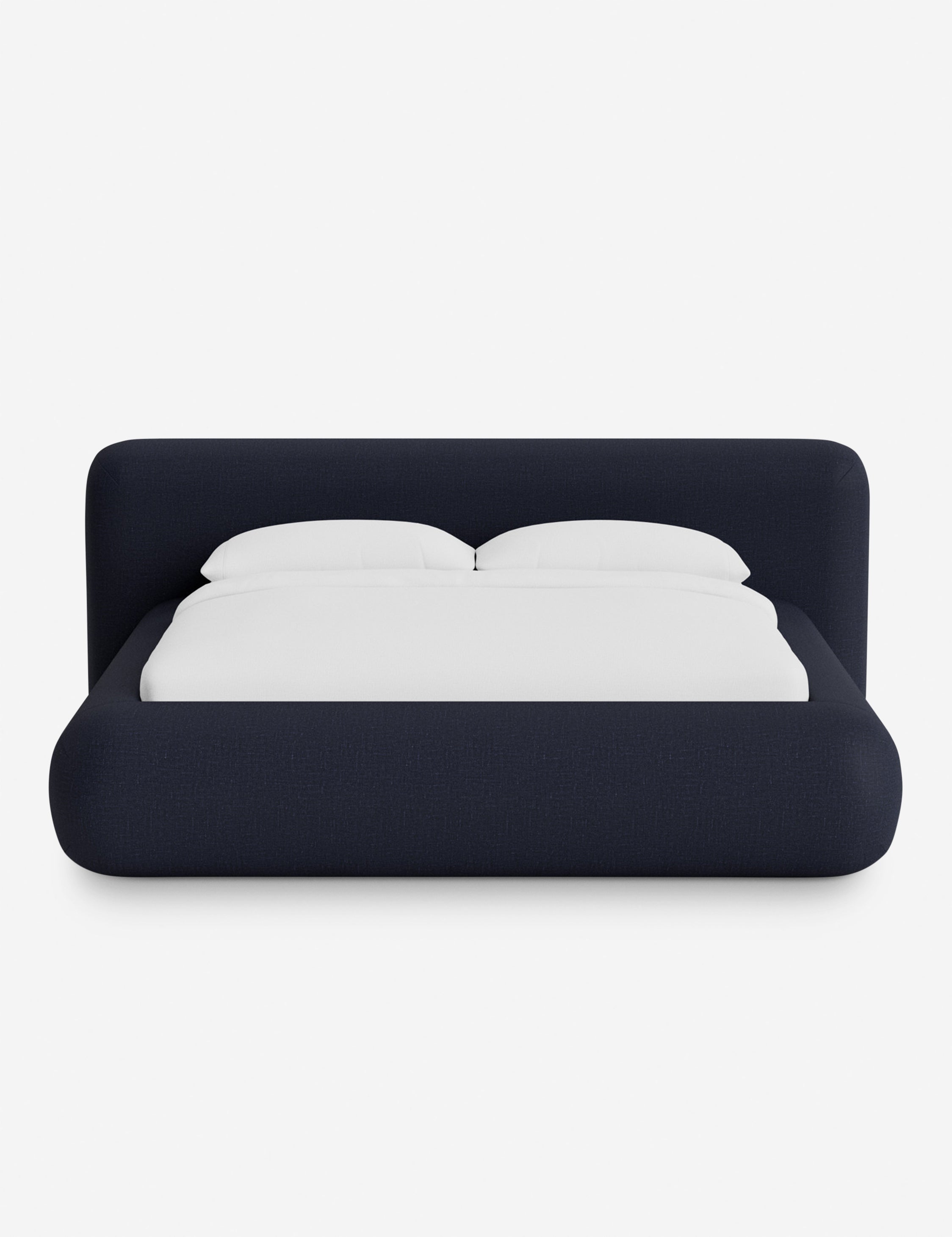 Pendo Rounded Platform Bed | Custom Upholstery, Low-Slung Design