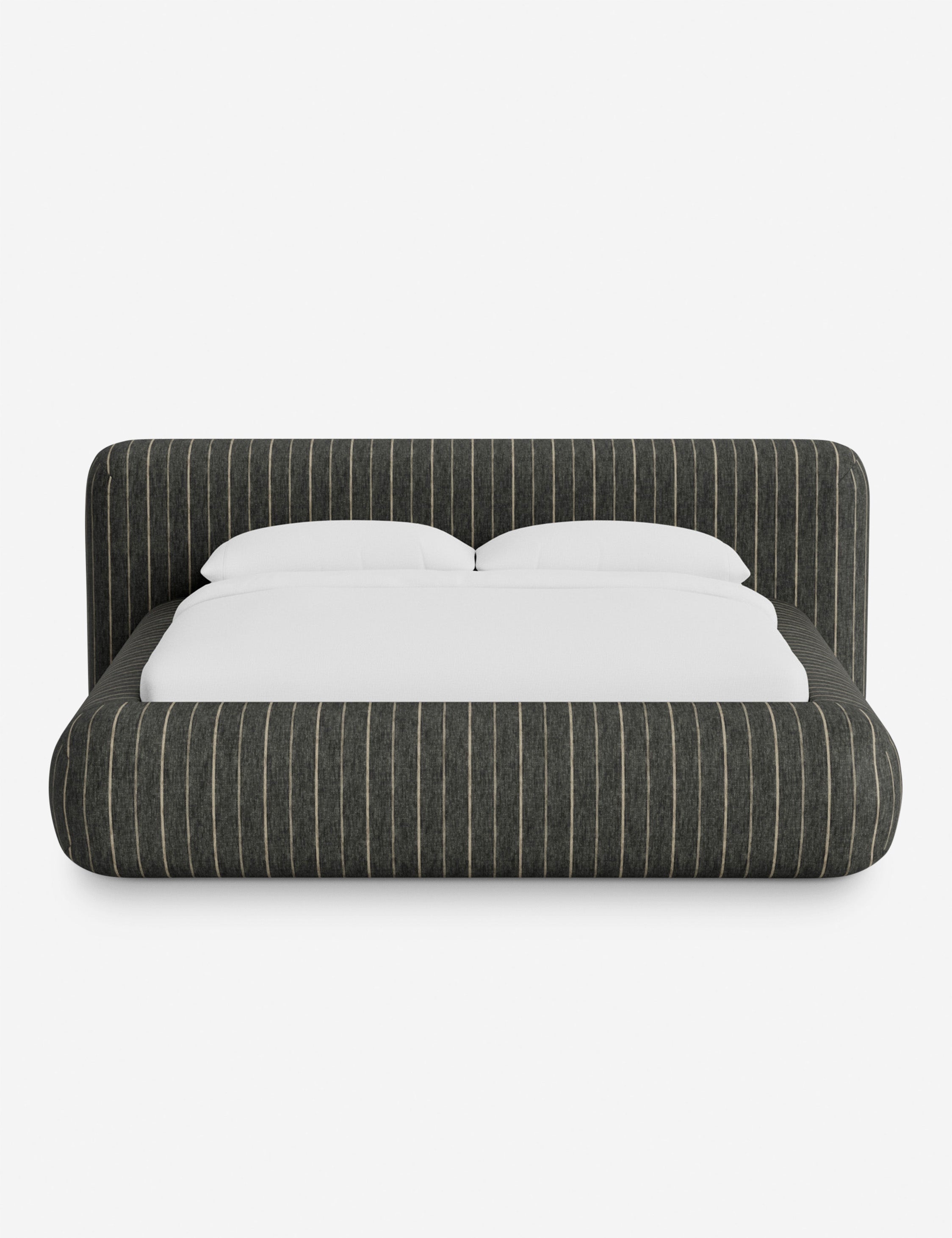 Pendo Rounded Platform Bed | Custom Upholstery, Low-Slung Design