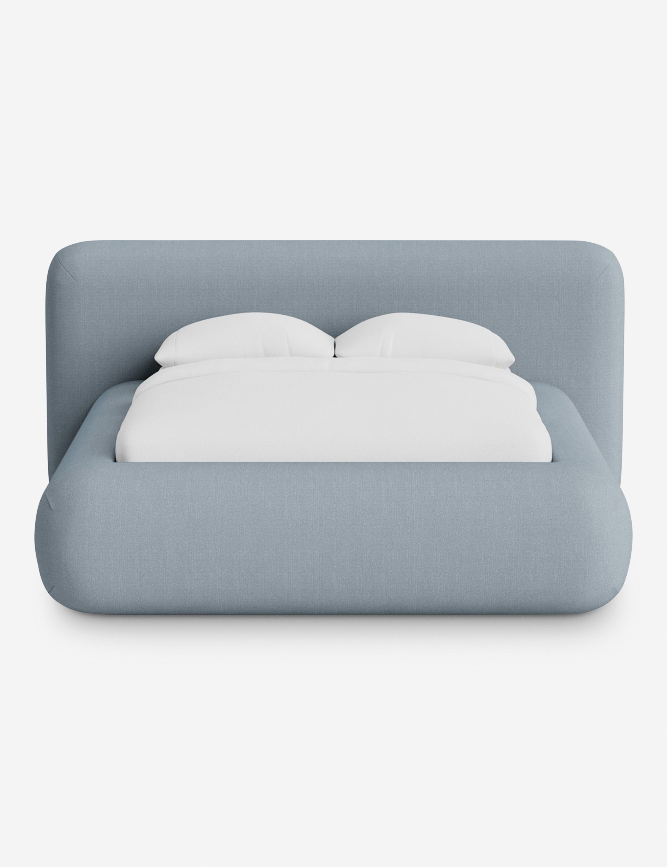 Pendo Rounded Platform Bed | Custom Upholstery, Low-Slung Design