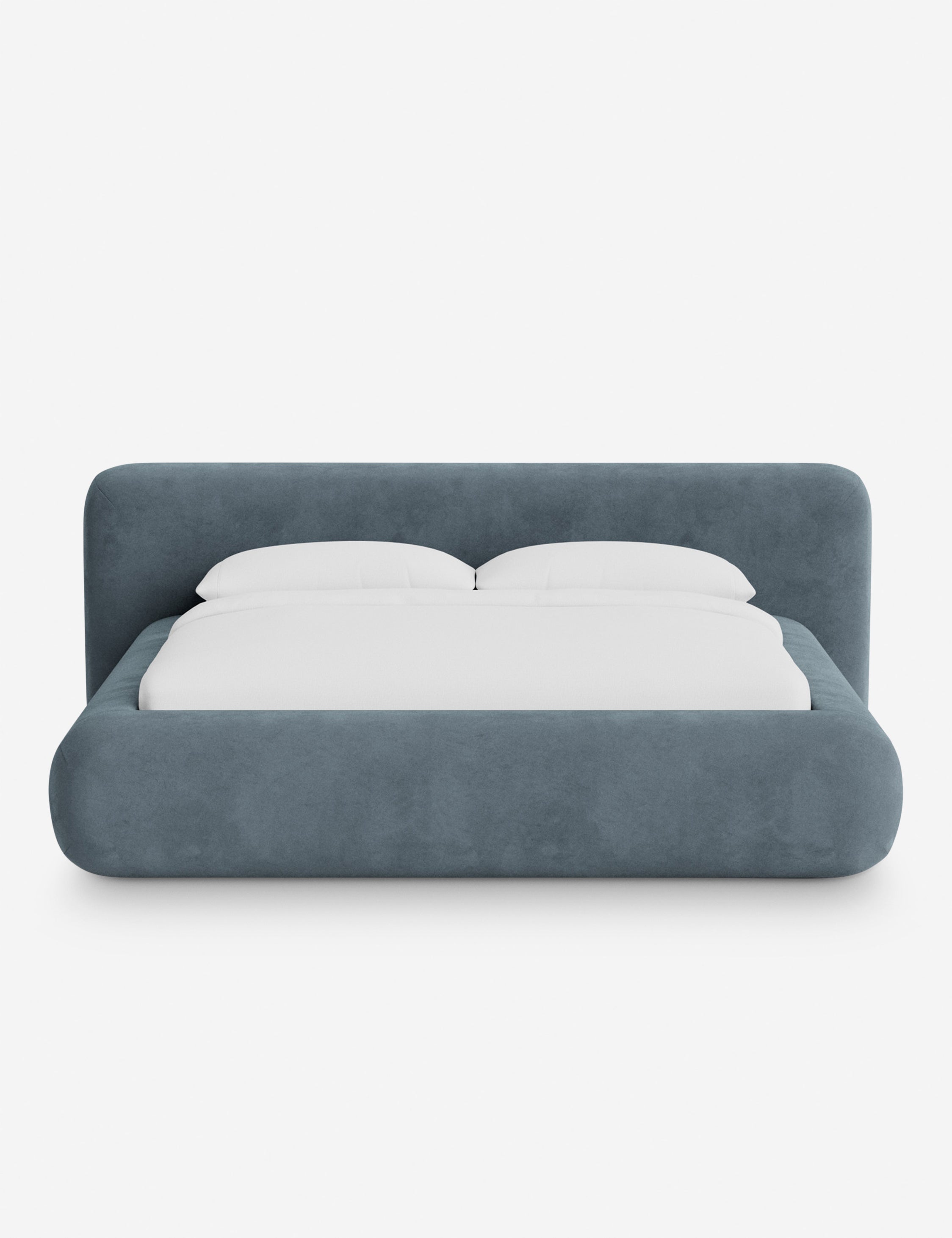 Pendo Rounded Platform Bed | Custom Upholstery, Low-Slung Design