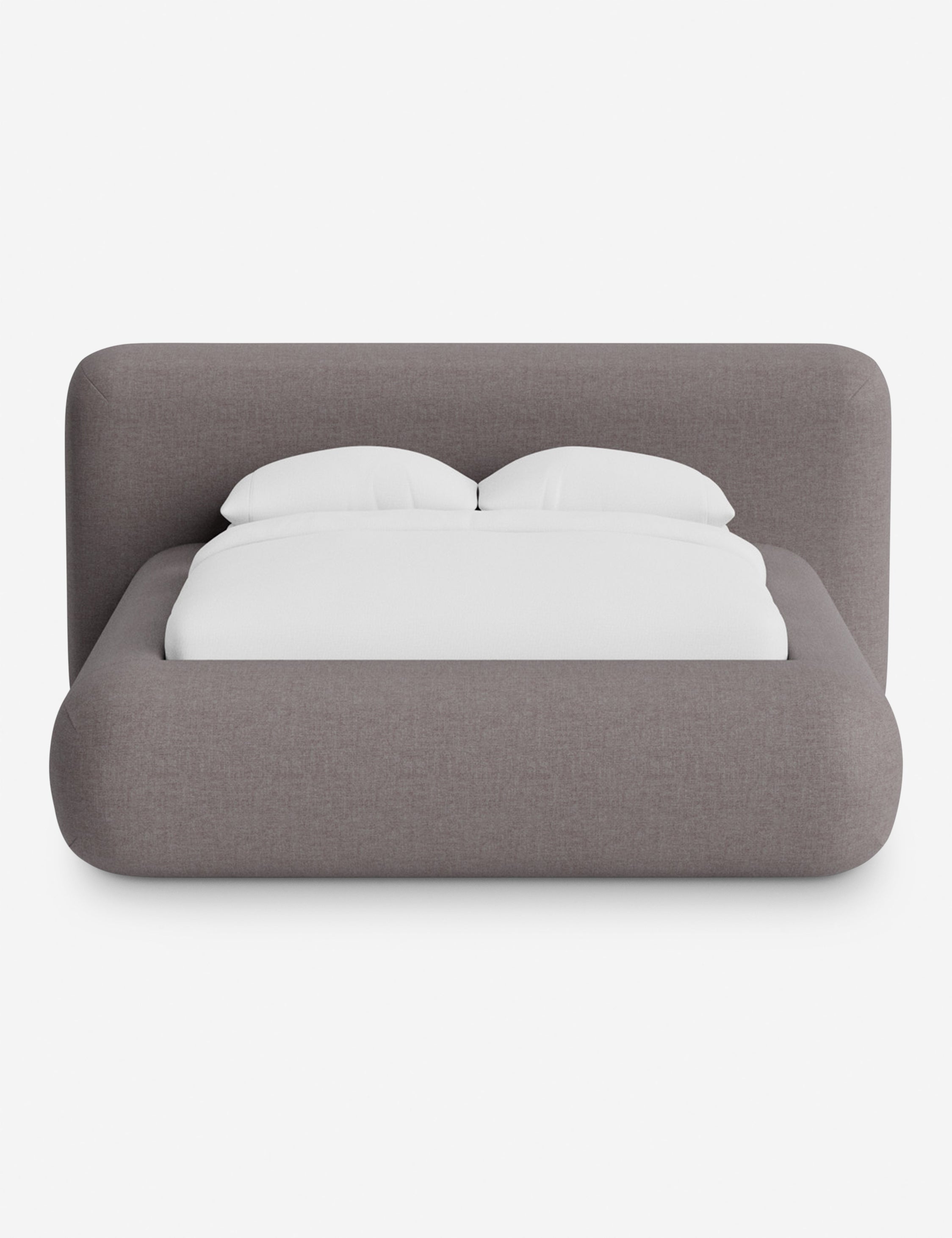 Pendo Rounded Platform Bed | Custom Upholstery, Low-Slung Design