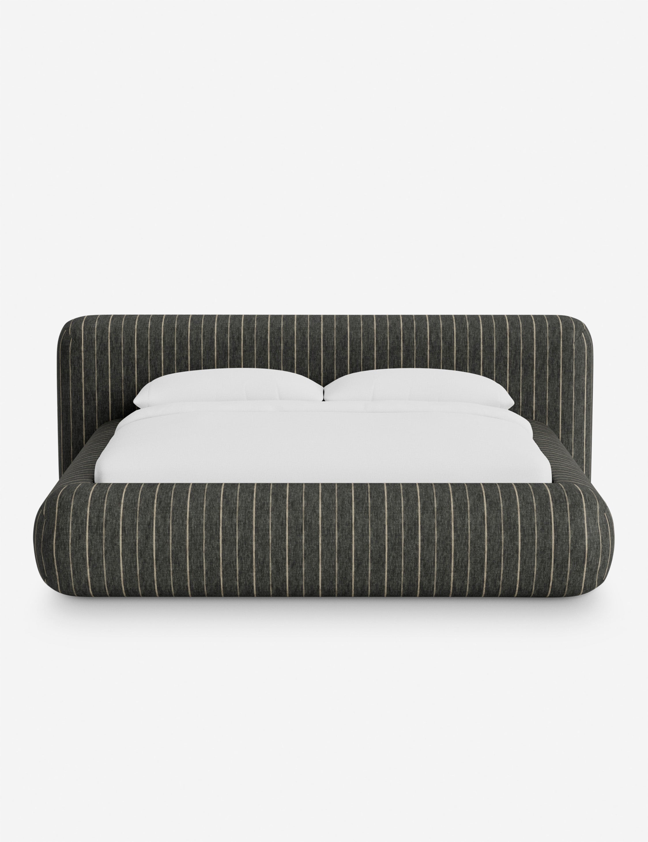 Pendo Rounded Platform Bed | Custom Upholstery, Low-Slung Design