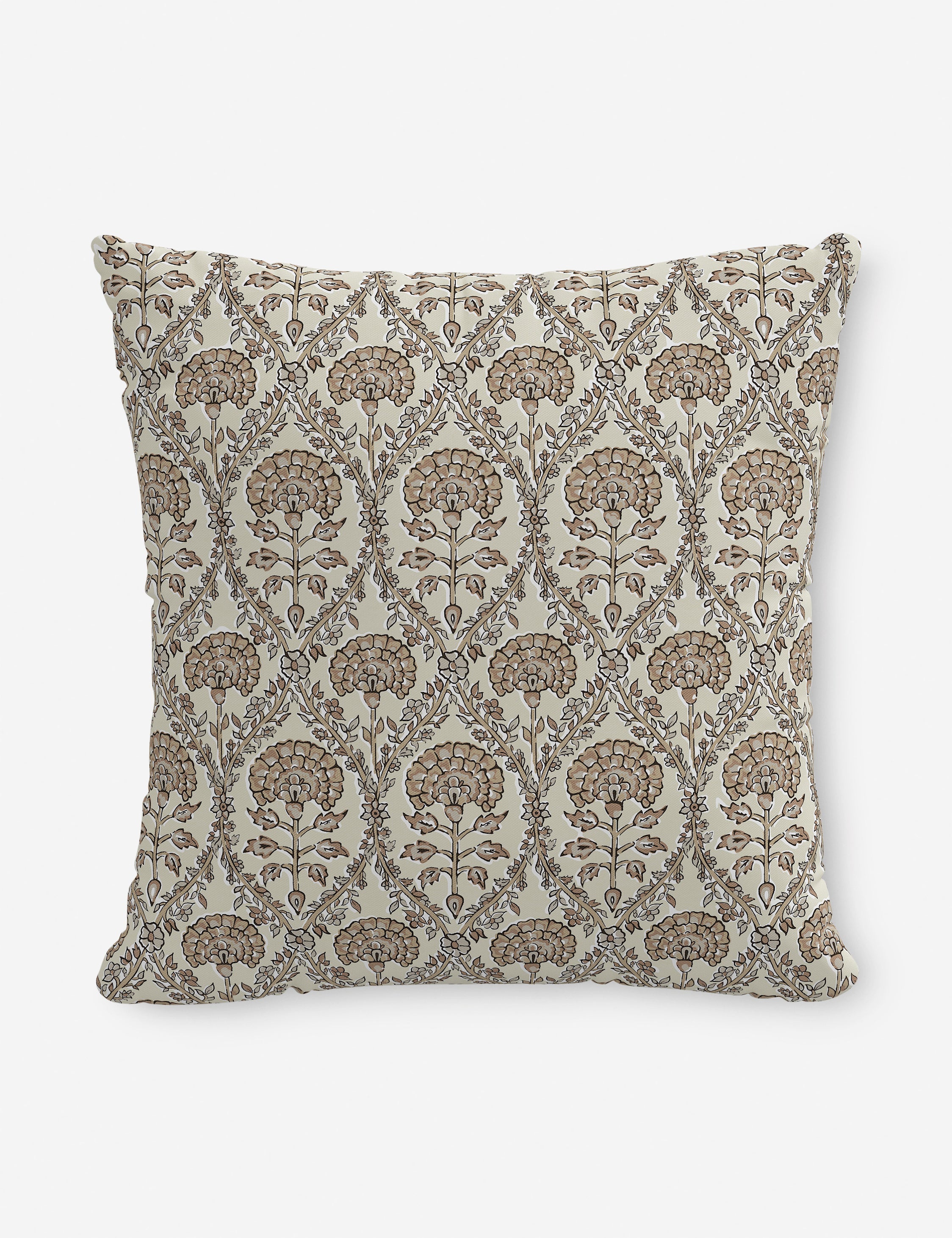 Bela Indoor/Outdoor Pillow | Floral Block Print Design