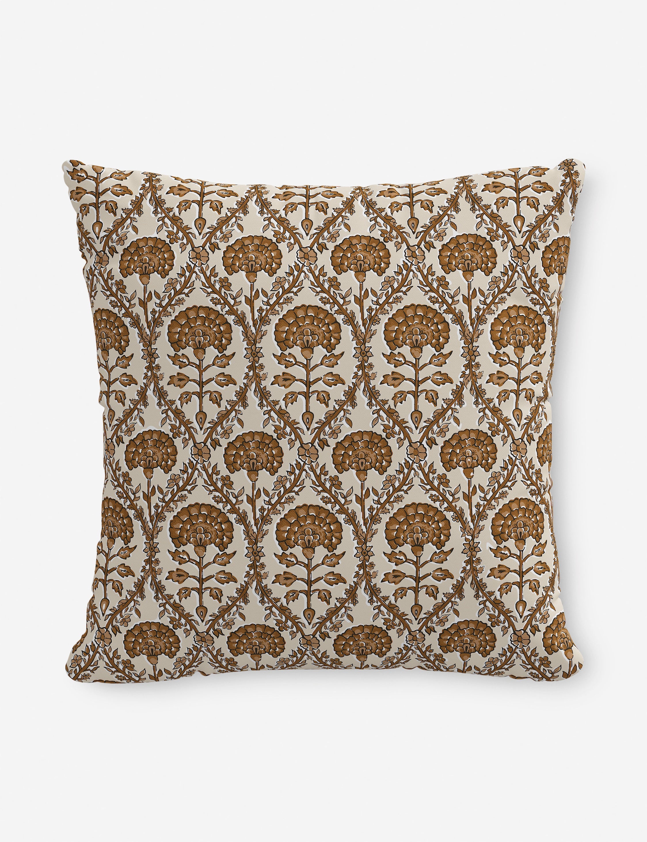 Bela Indoor/Outdoor Pillow | Floral Block Print Design