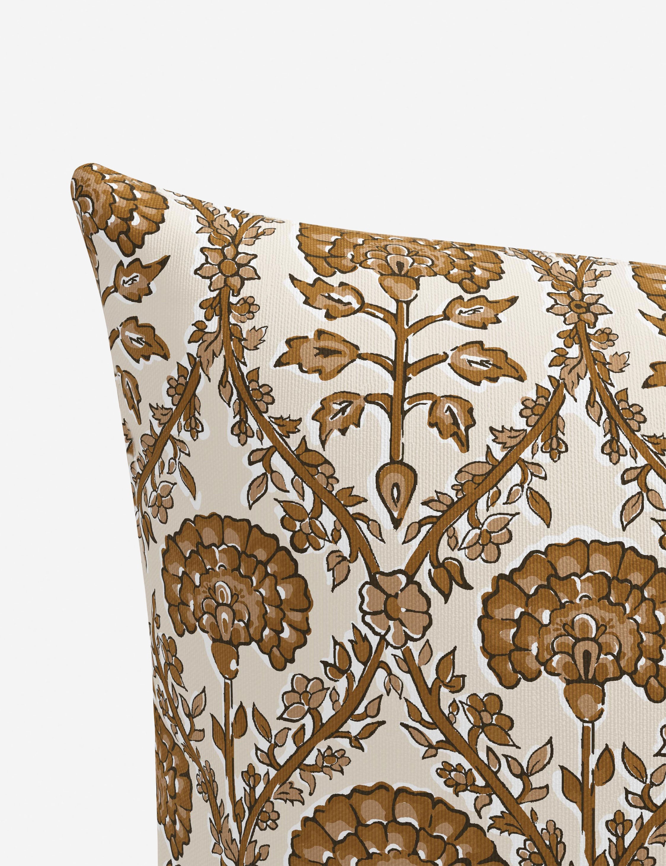 Bela Indoor/Outdoor Pillow | Floral Block Print Design