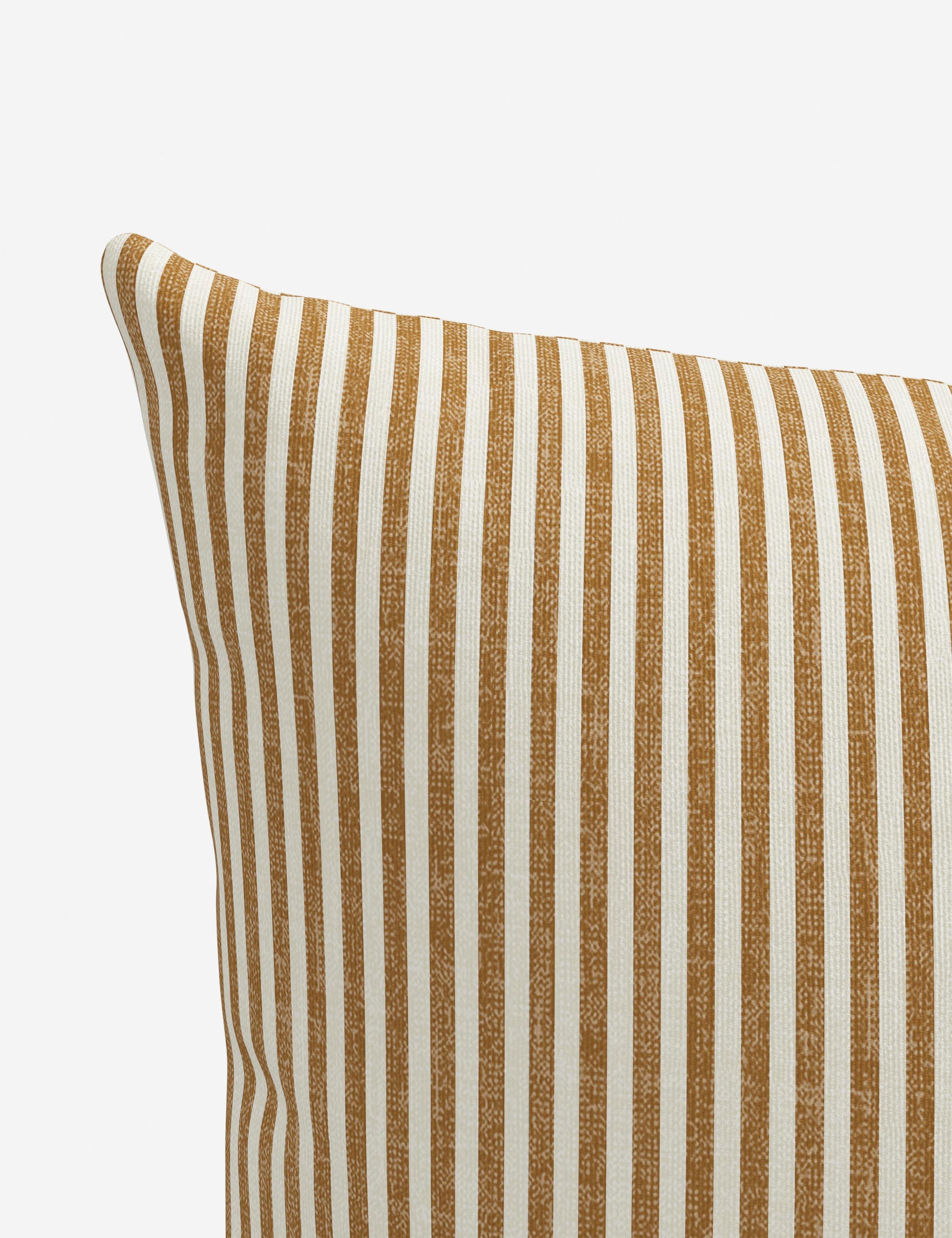 Aveline Indoor/Outdoor Pillow | Classic Pinstripe Design
