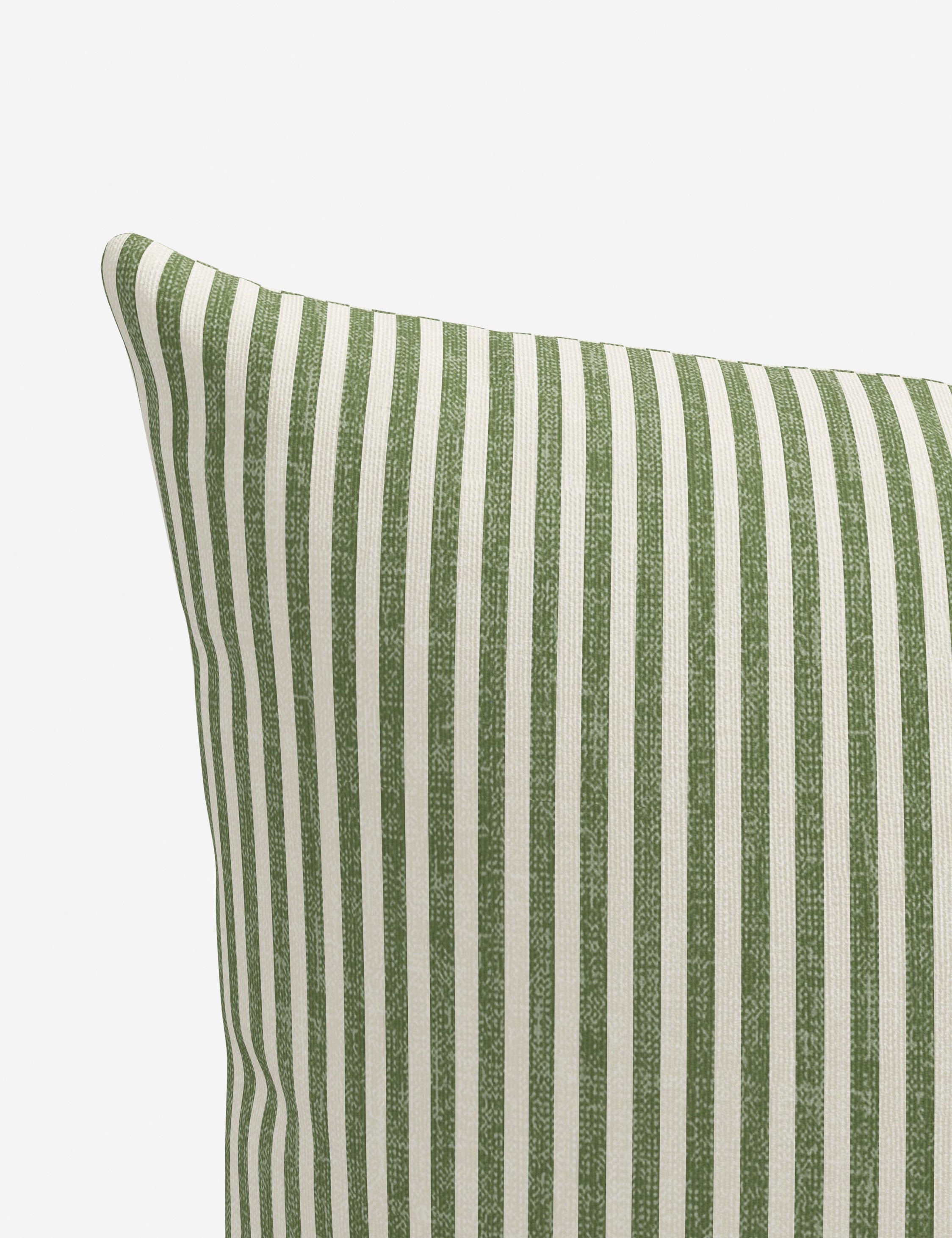 Aveline Indoor/Outdoor Pillow | Classic Pinstripe Design