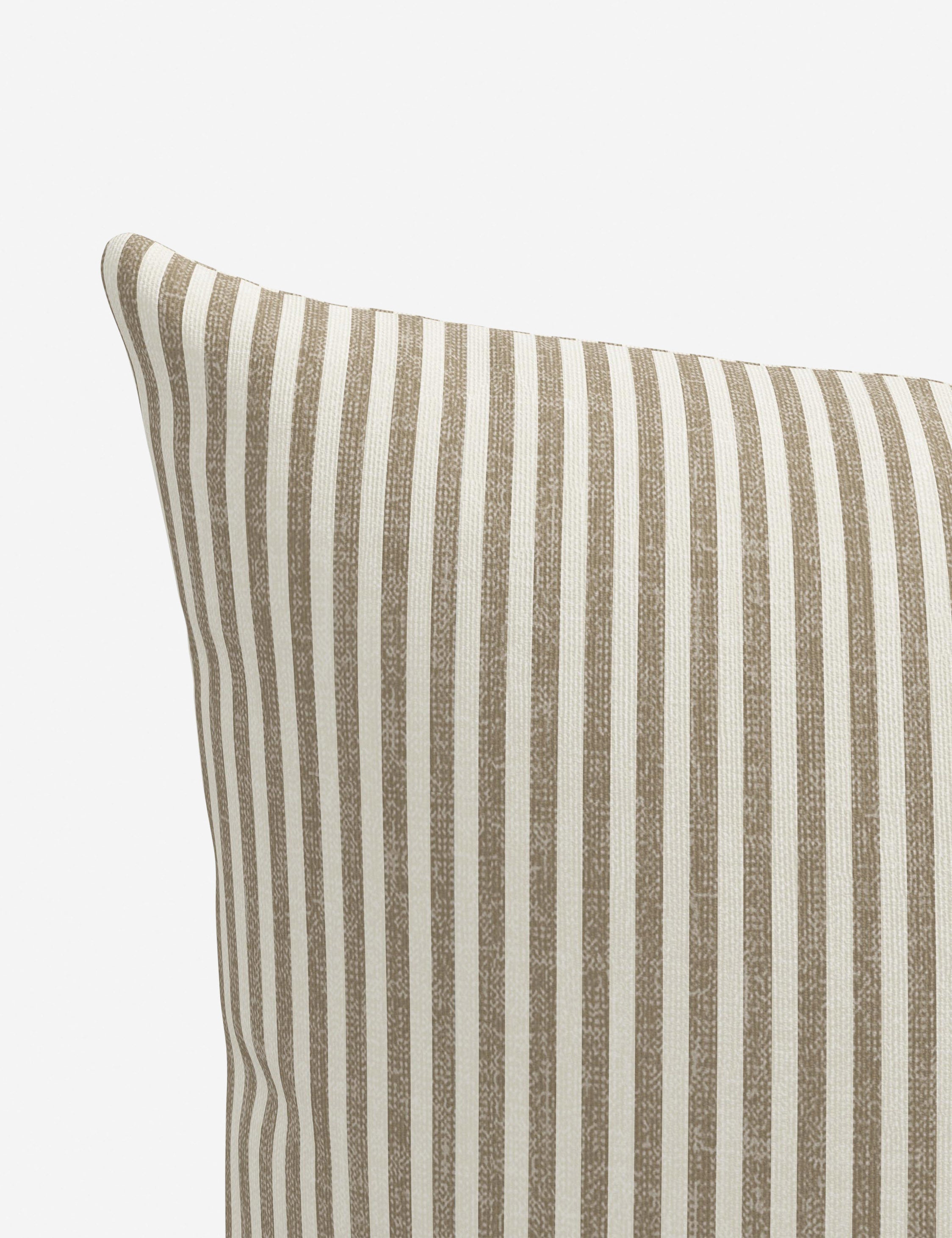 Aveline Indoor/Outdoor Pillow | Classic Pinstripe Design