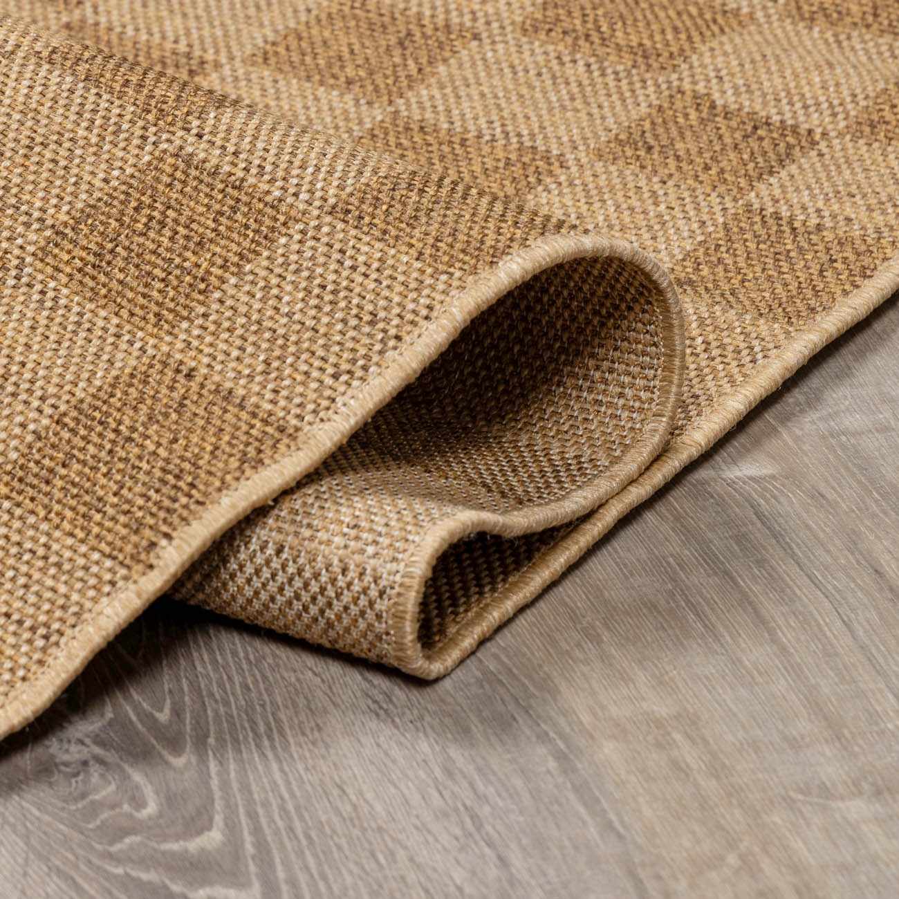 Bello Checkered Outdoor Rug 100% Polypropylene, Contemporary Style