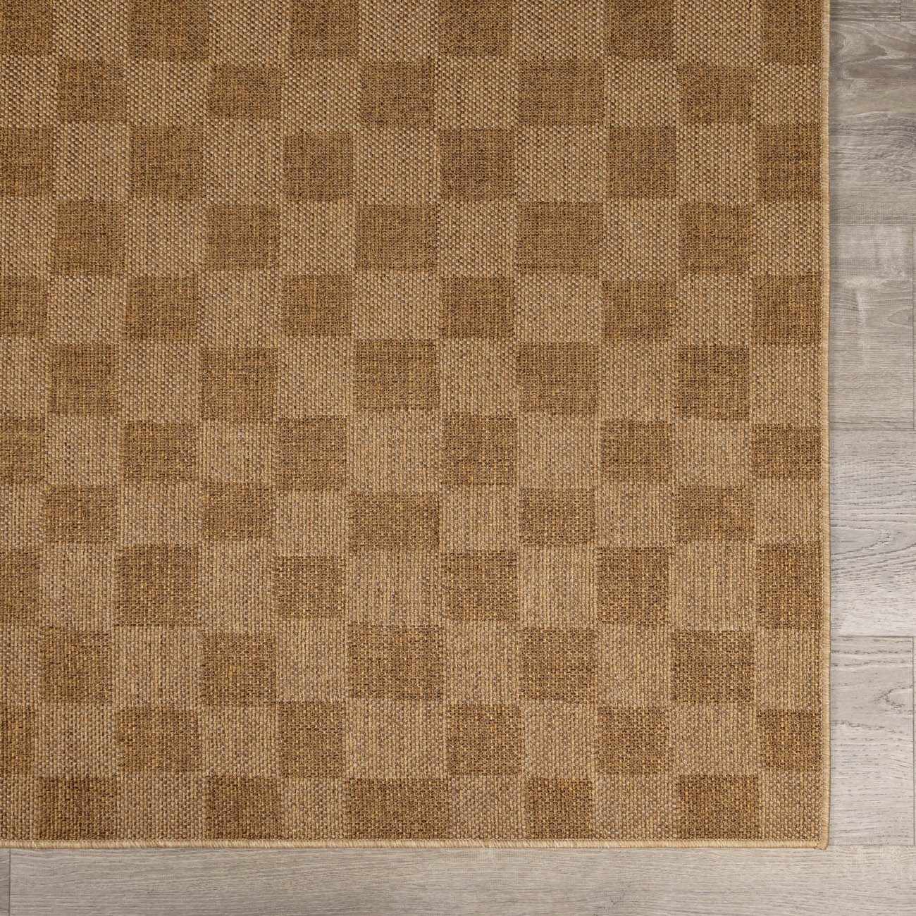 Bello Checkered Outdoor Rug 100% Polypropylene, Contemporary Style