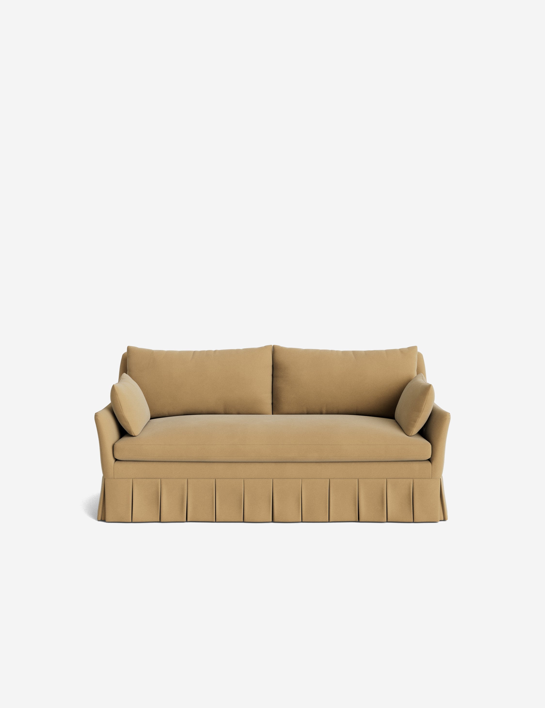 Pavona Pleated Sofa | Transitional Style, Slope-Arm Design