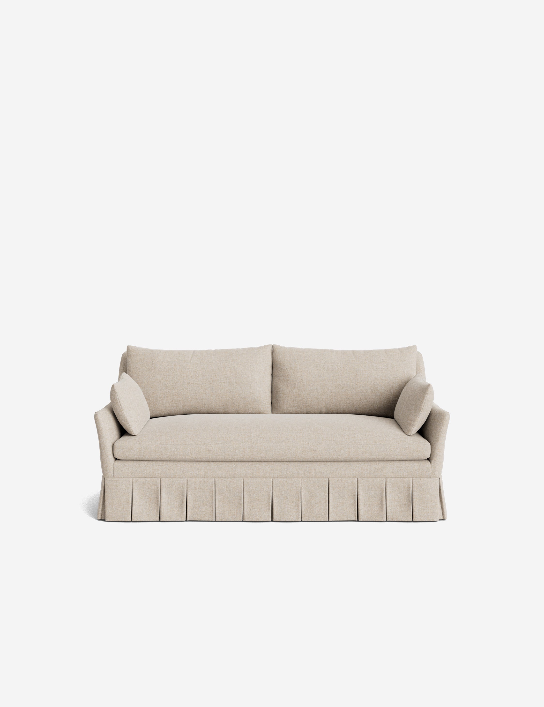 Pavona Pleated Sofa | Transitional Style, Slope-Arm Design
