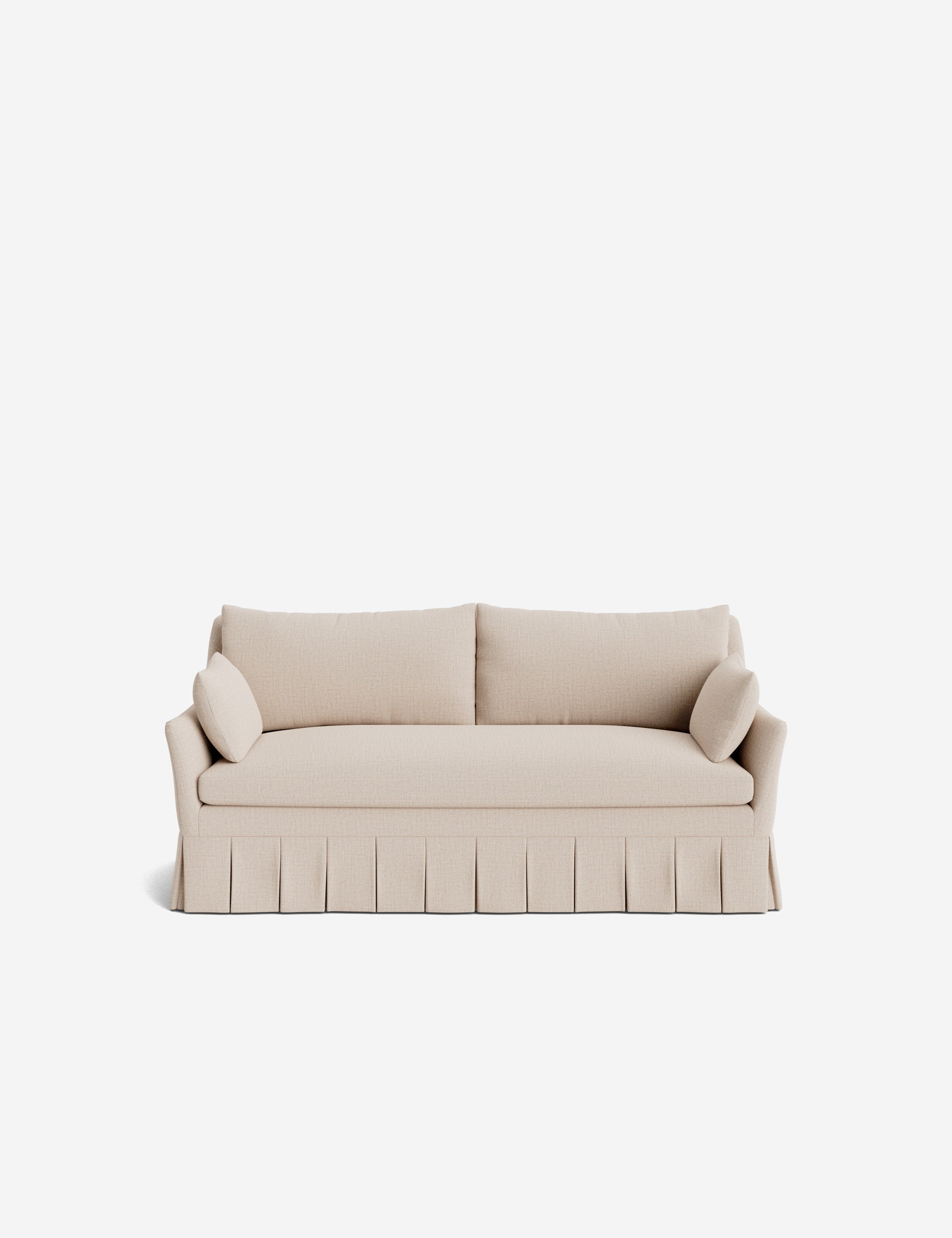 Pavona Pleated Sofa | Transitional Style, Slope-Arm Design